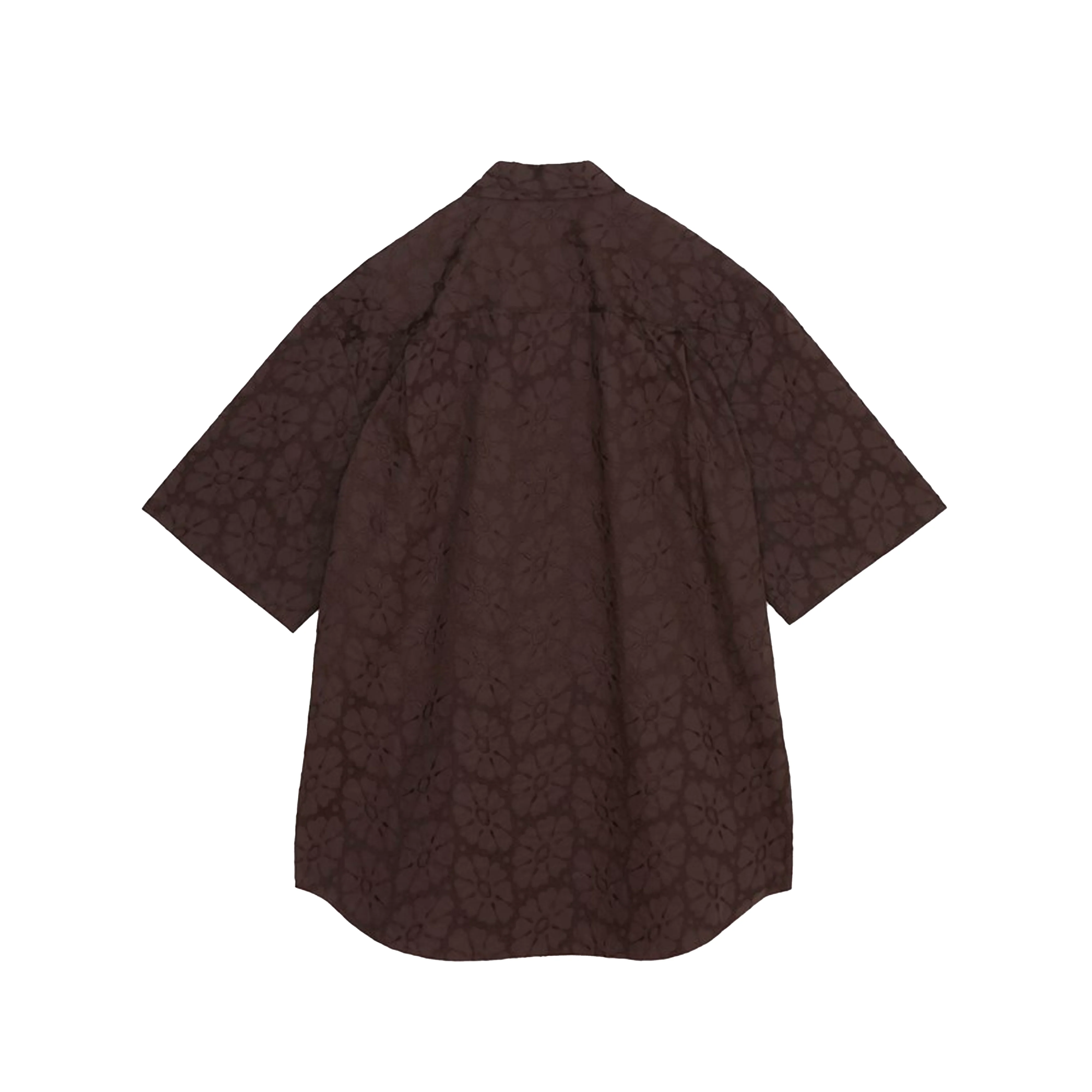 Aaron Embroidery SS - Shirt Brown - Image 2