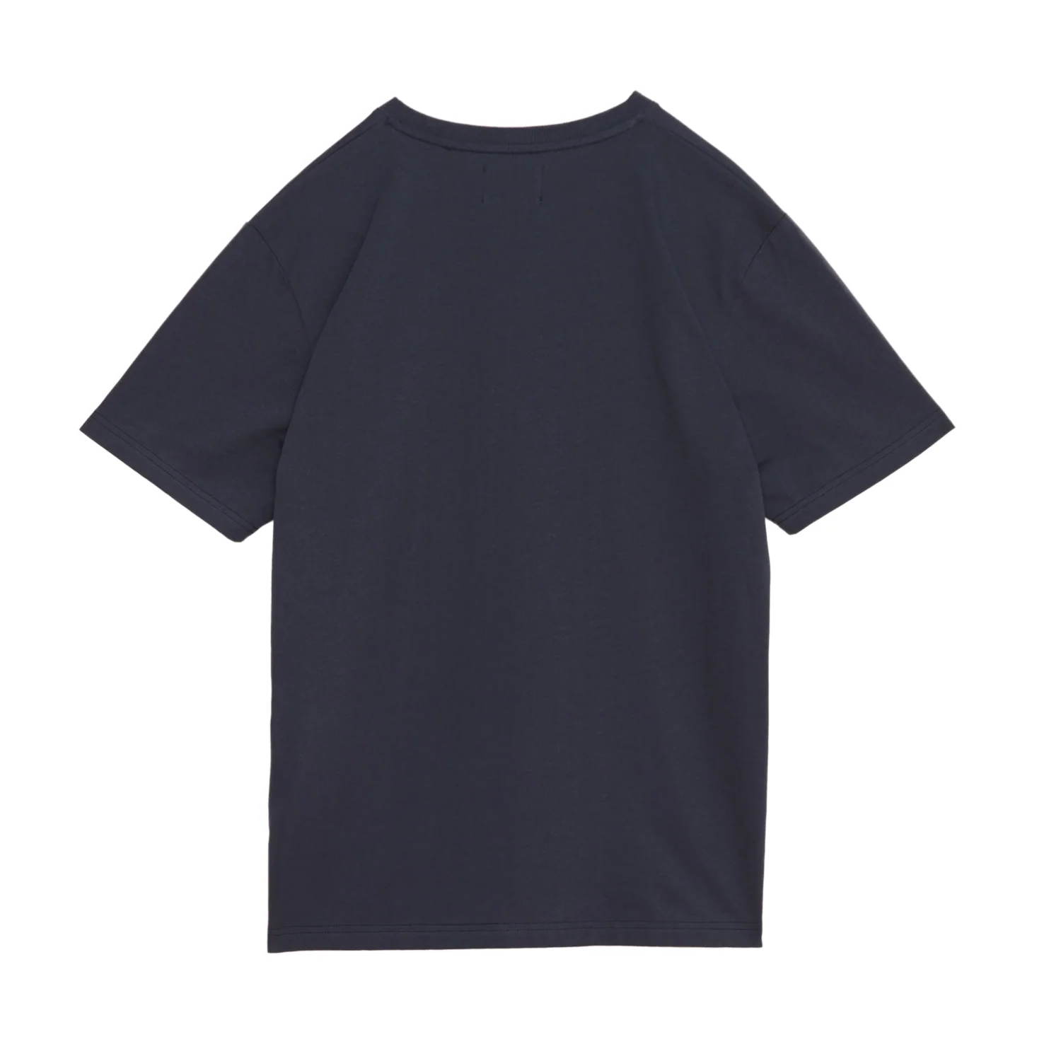Ace Script & Badge T-shirt GOTS - Eternal Blue - Image 2