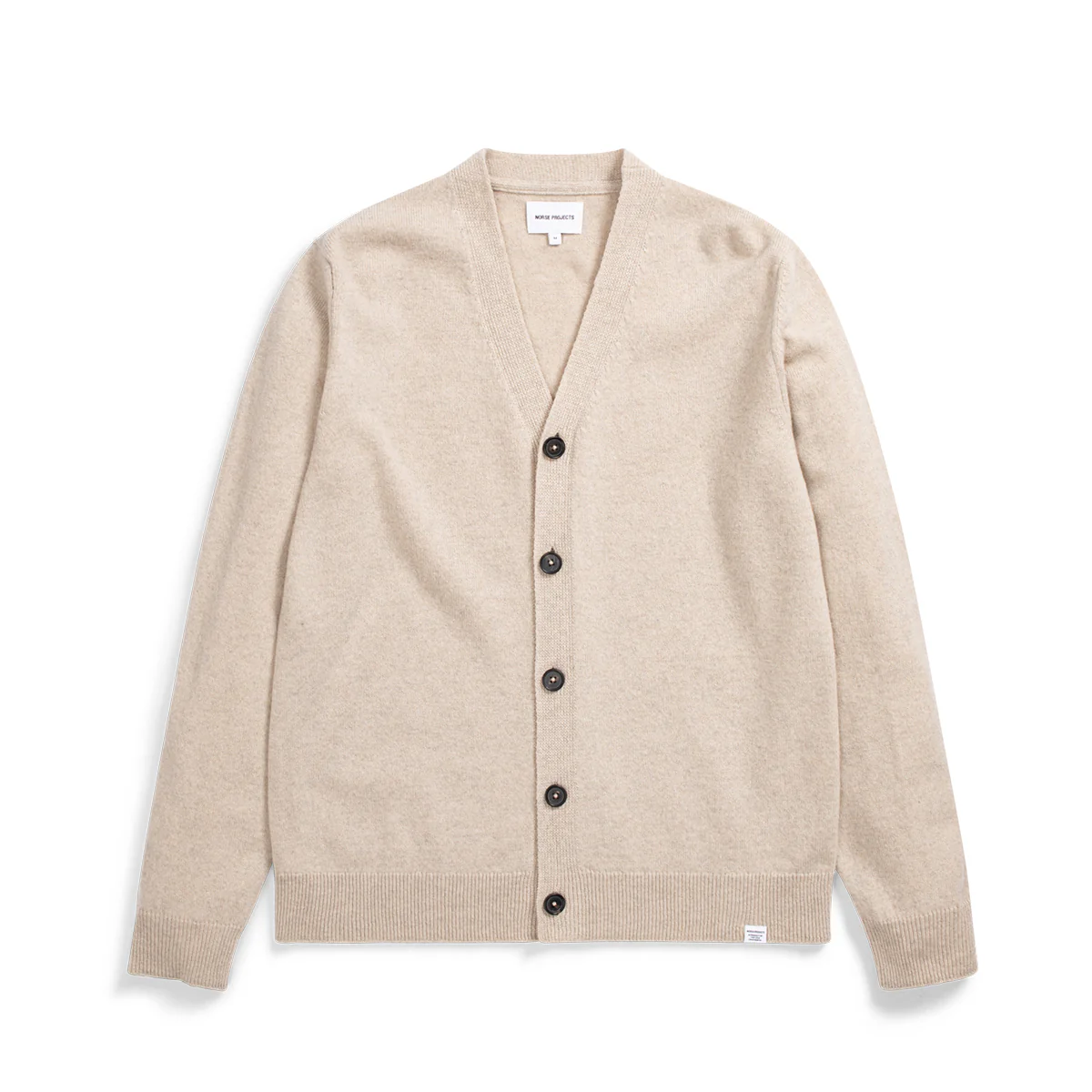 Adam Merino Lambswool Cardigan Oatmeal