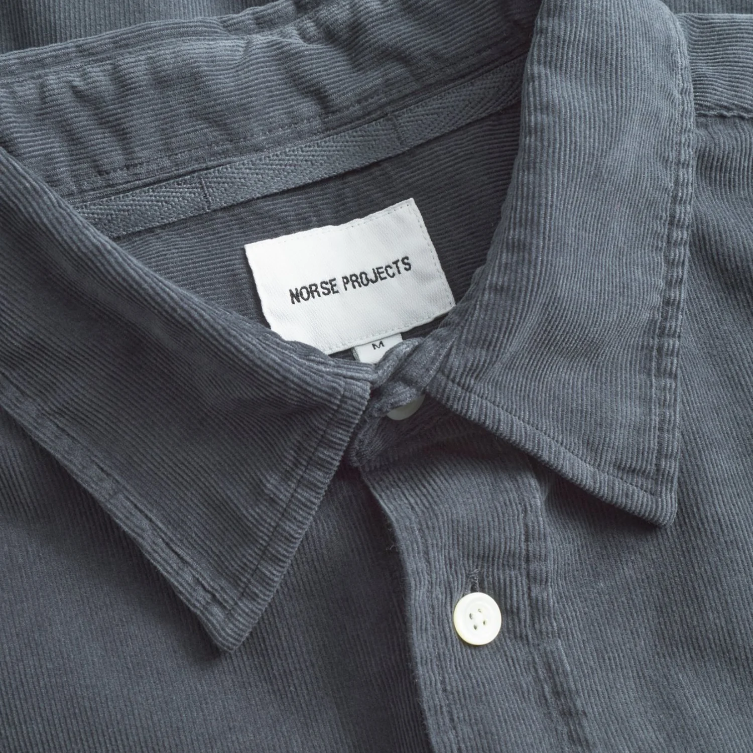 Algot Relaxed Micro Cord Shirt - Graphite - Image 3