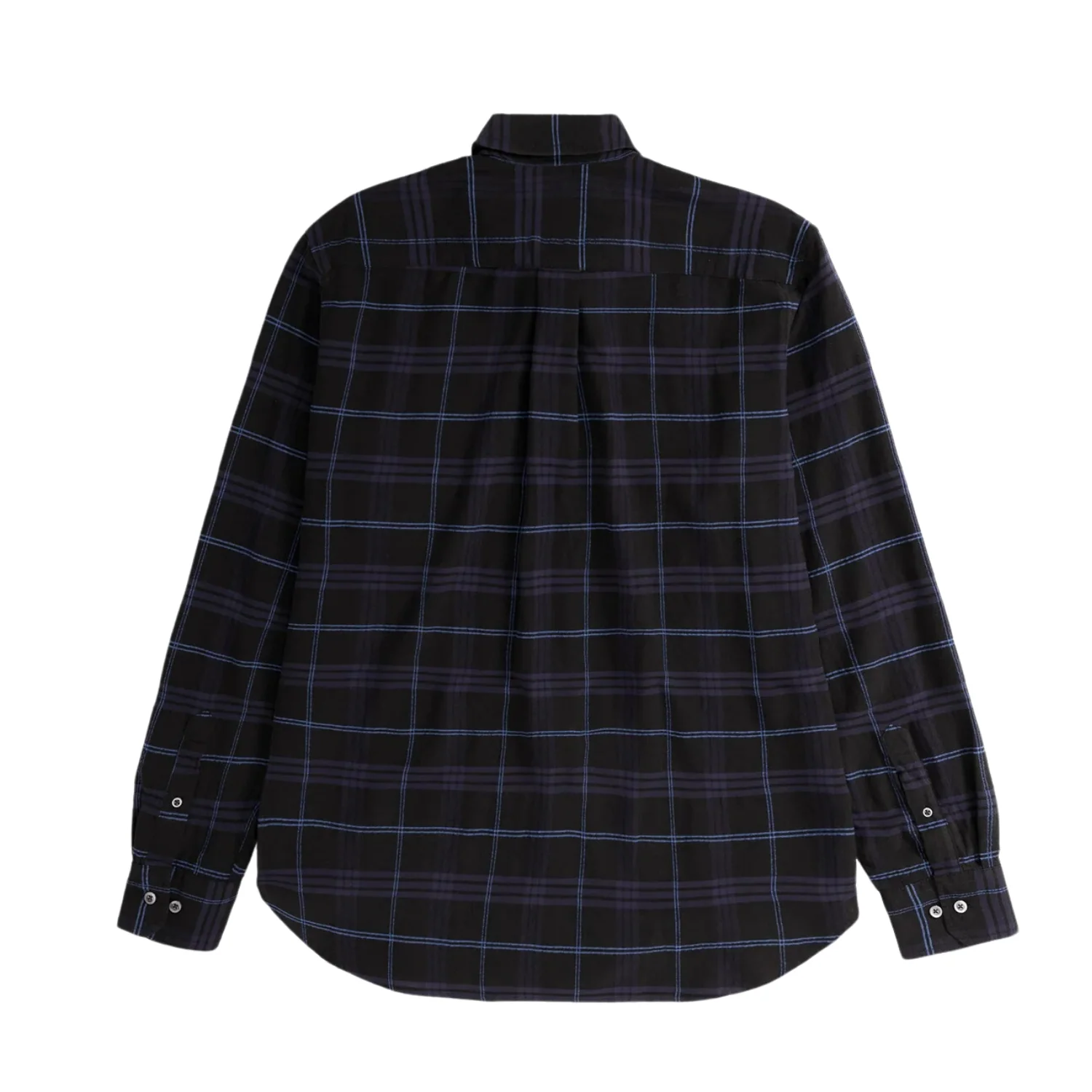 Algot Relaxed Textured Check Shirt Dark Navy - Image 2