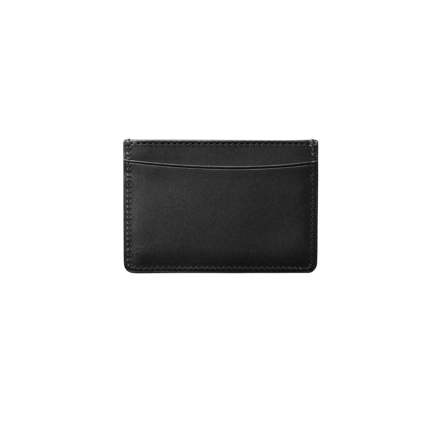 Andre Card Holder Black (Plain Leather) - Image 2