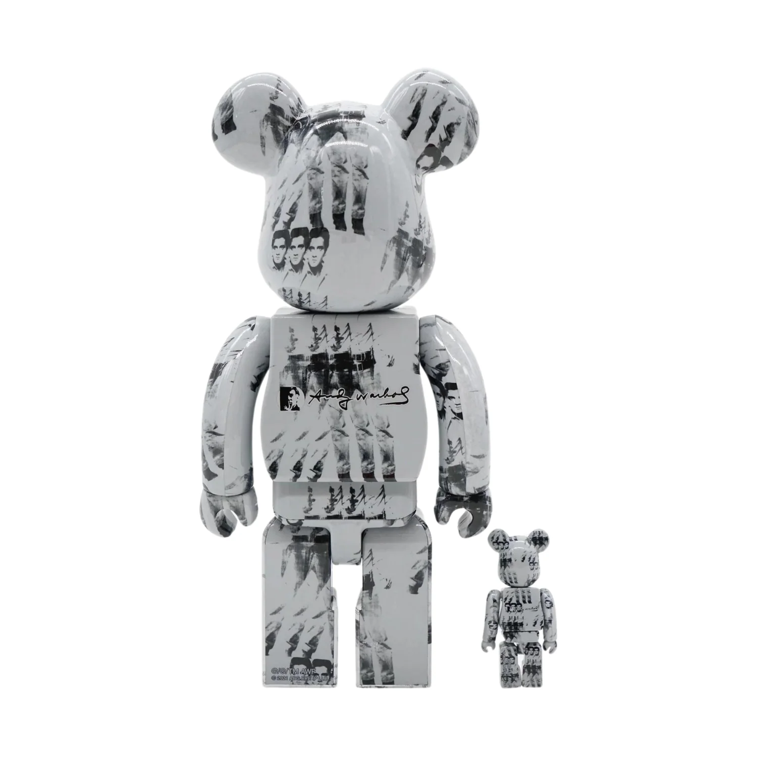Andy Warhol "Triple Elvis" Be@rbrick 400% + 100% - Image 2