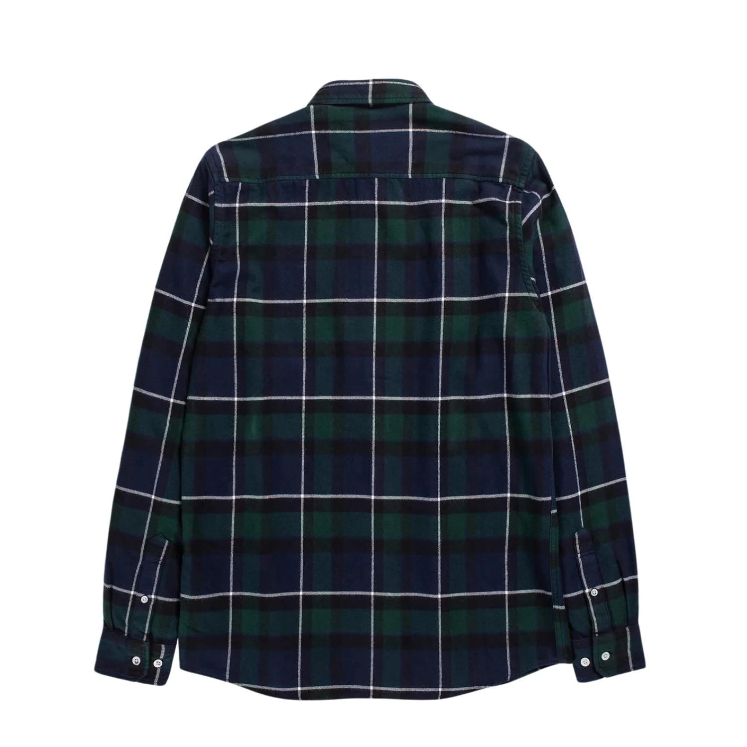 Anton Brushed Flannel Check - Black Watch Check - Image 2