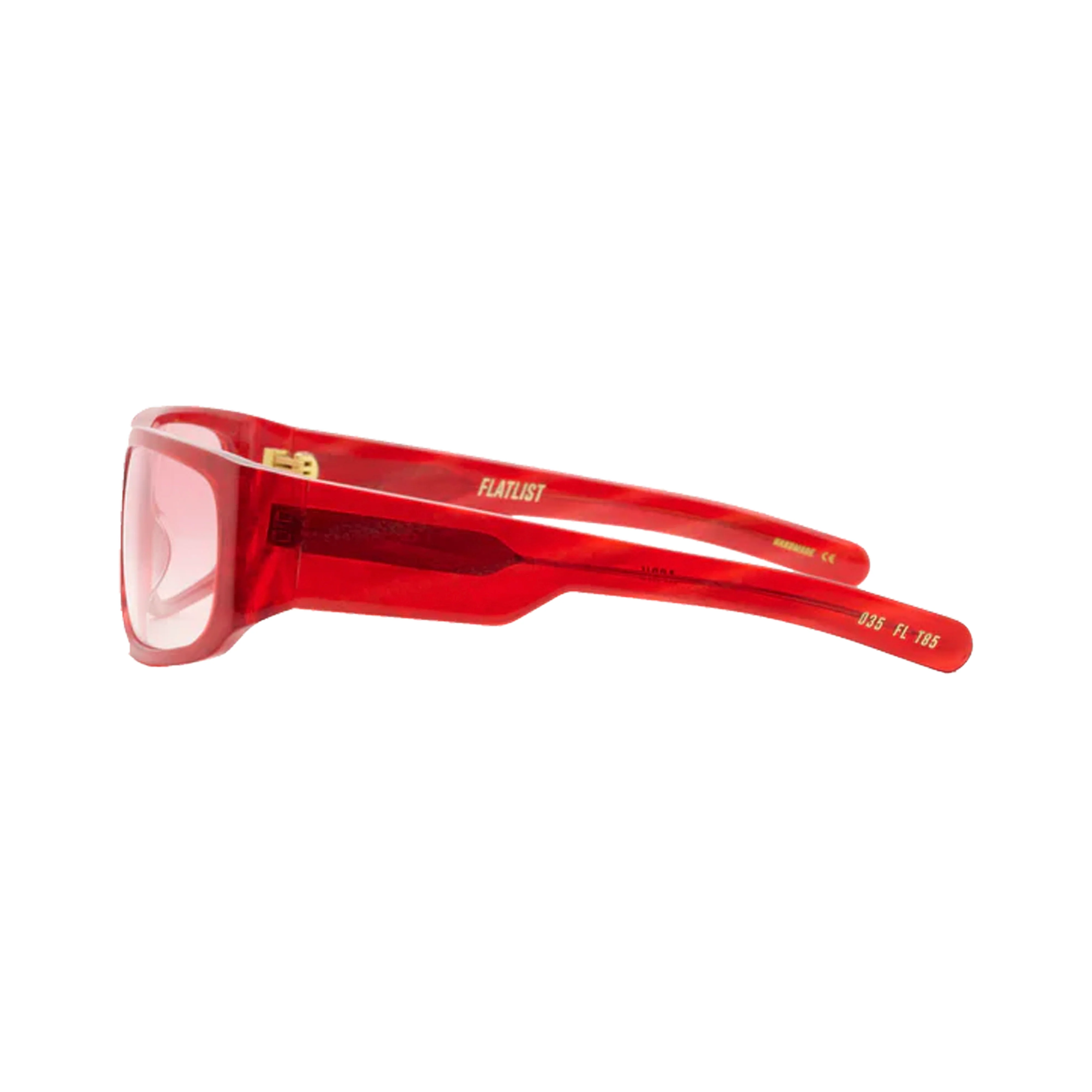 APRIL - Dark Shimmery Red Horn/Pink Gradients Lens - Image 2