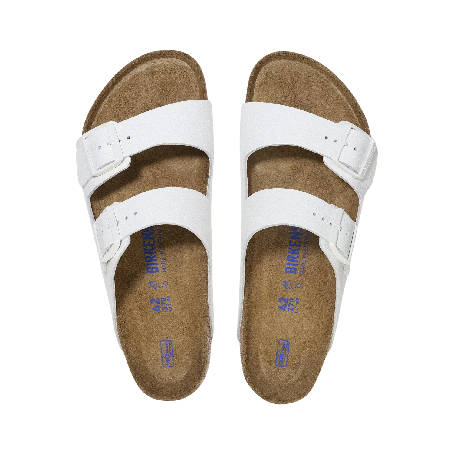 Arizona Soft Footbed Natural Leather - White - Image 4