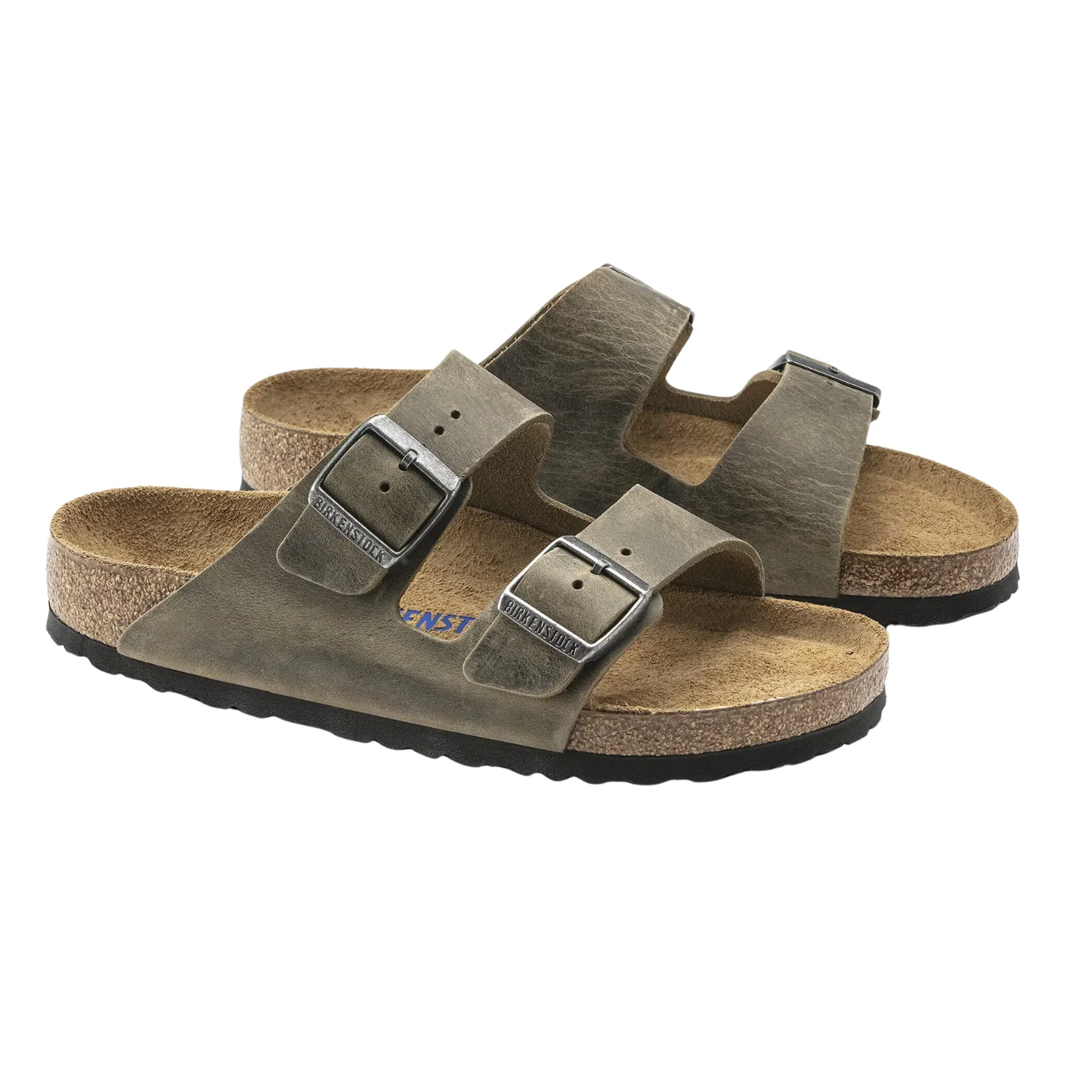 Arizona Soft Footbed Natural Oiled Leather - Faded Khaki - Image 2