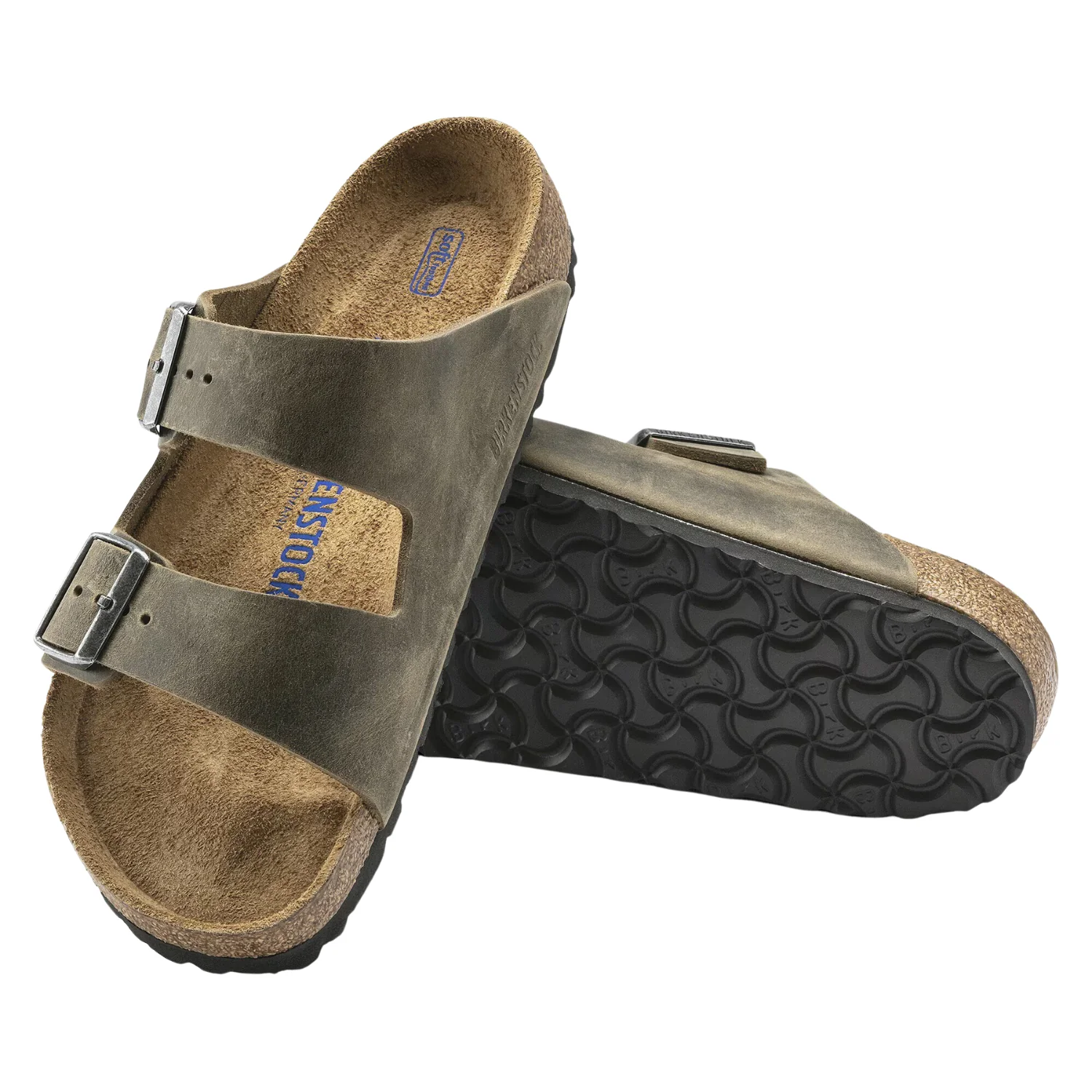 Arizona Soft Footbed Natural Oiled Leather - Faded Khaki - Image 3