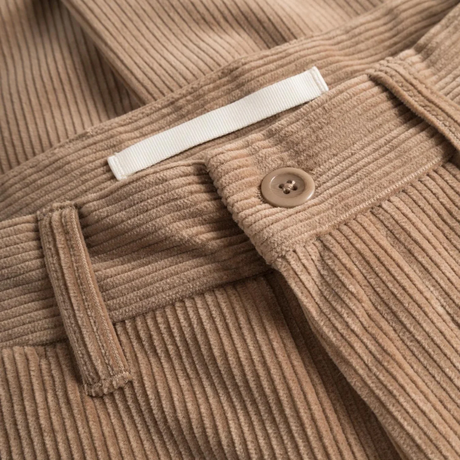Aros Regular Wide Wale Corduroy Chino - Utility Khaki - Image 3