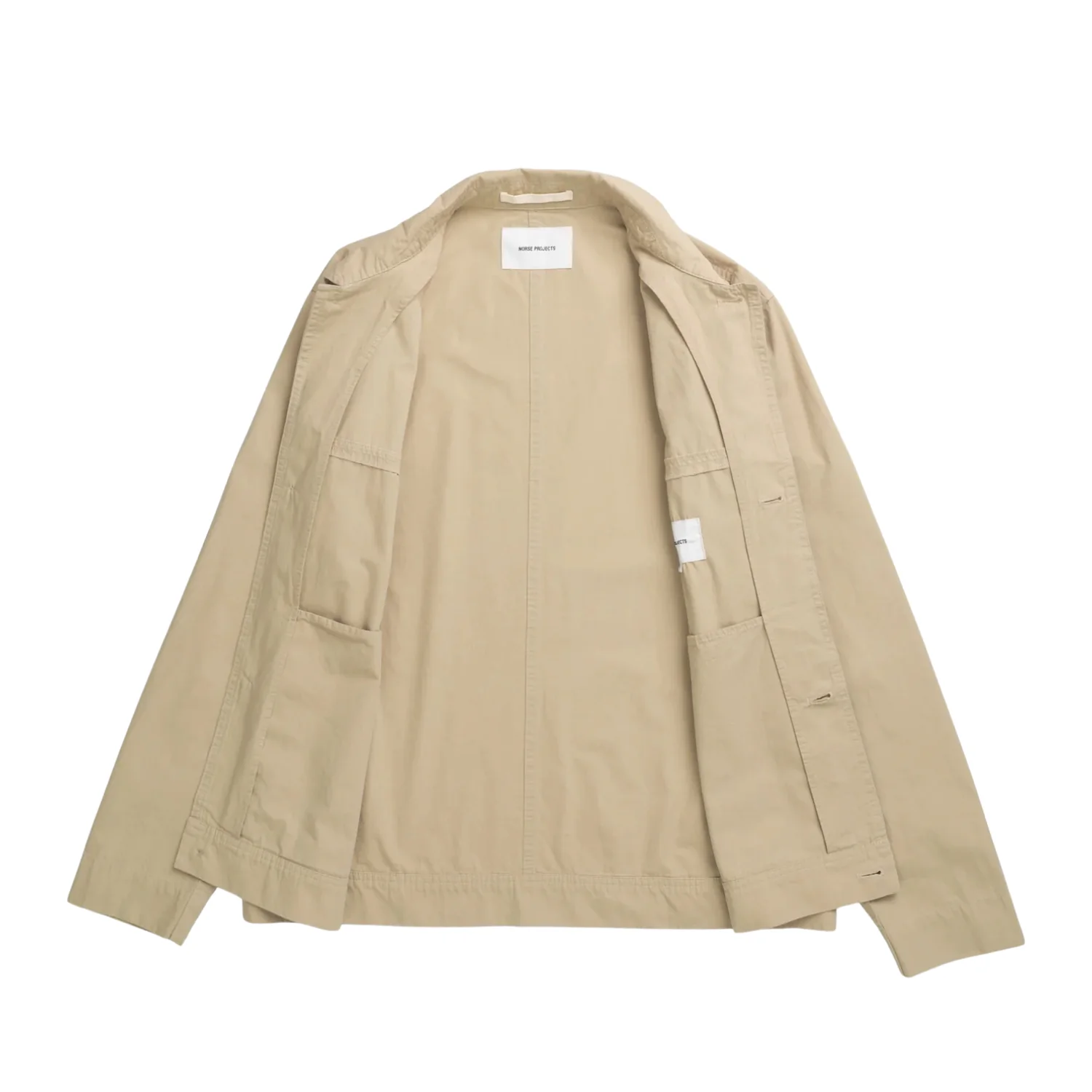 Arresskov Compact Cotton Overshirt - Utility Khaki - Image 2