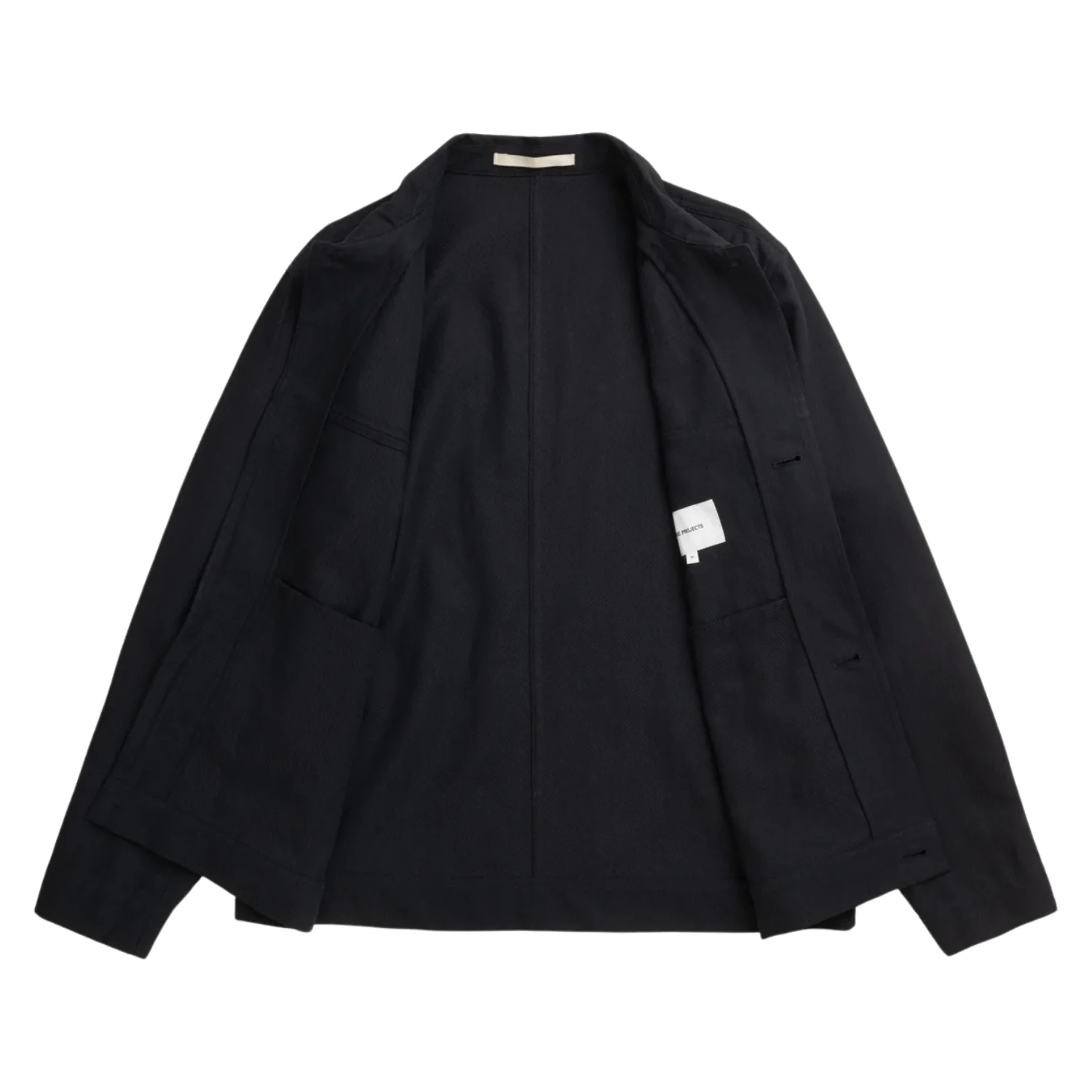 Arresskov Cotton Linen Twill Overshirt - Dark Navy - Image 2