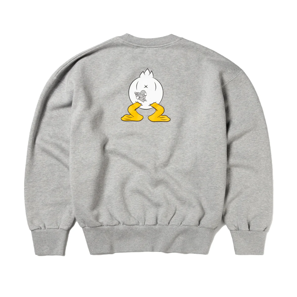 Aye Duck Sweatshirt - Grey Marl - Image 2