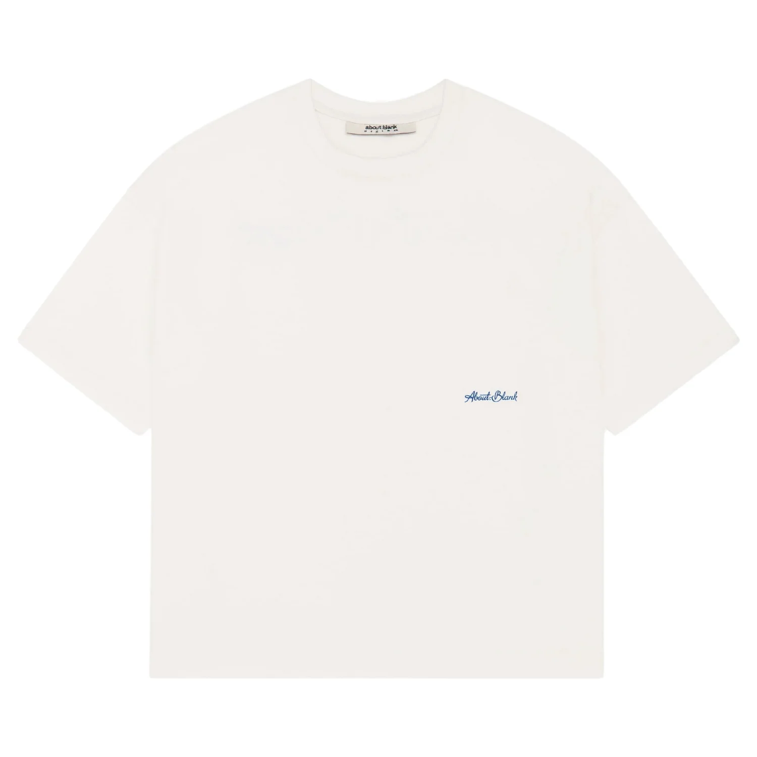 Banner T-Shirt - Oat/Estate Blue - Image 2