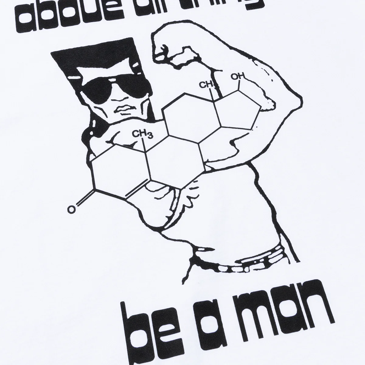 Be A Man Tee - White - Image 3