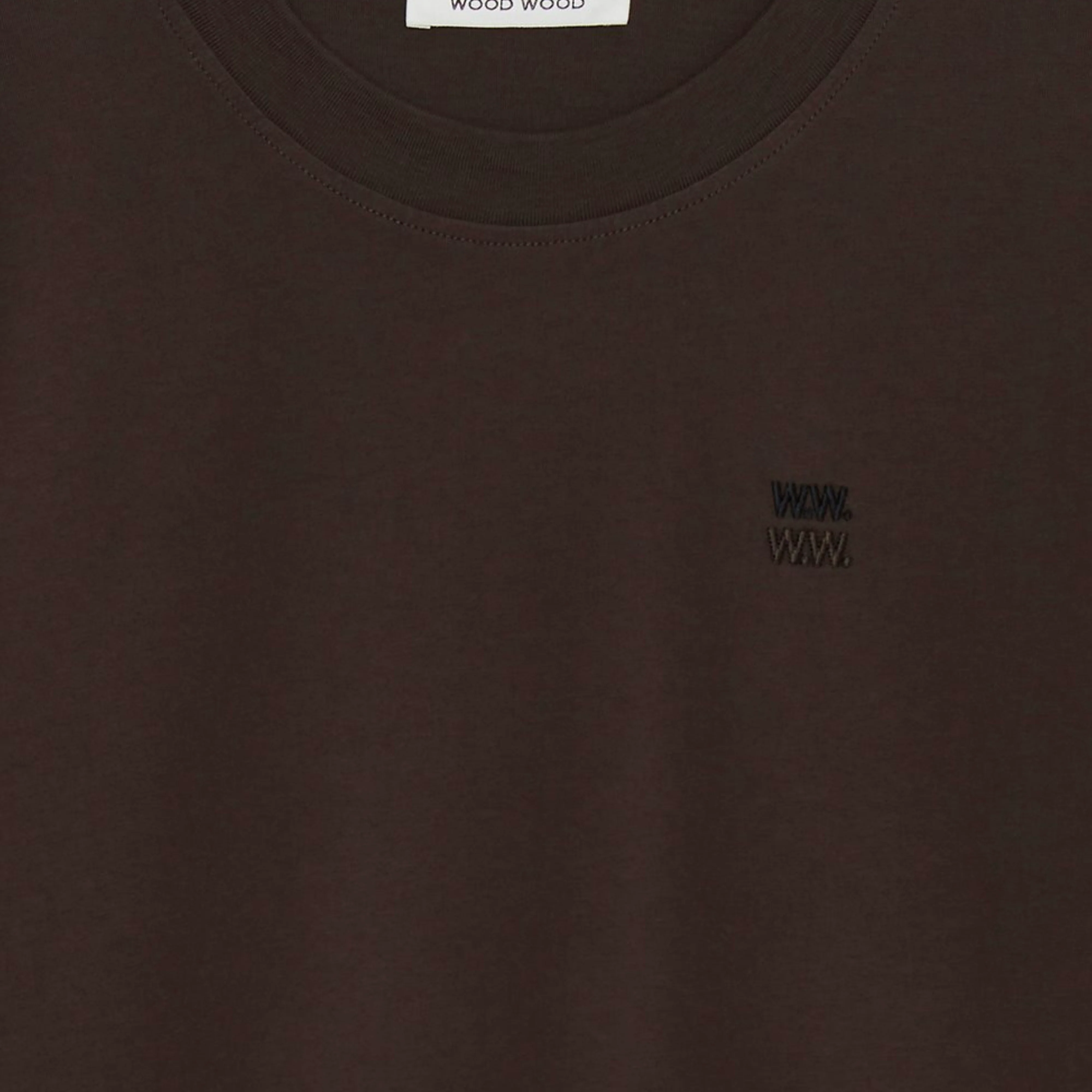 Bobby Double Logo T-shirt - Brown Chocolate - Image 2