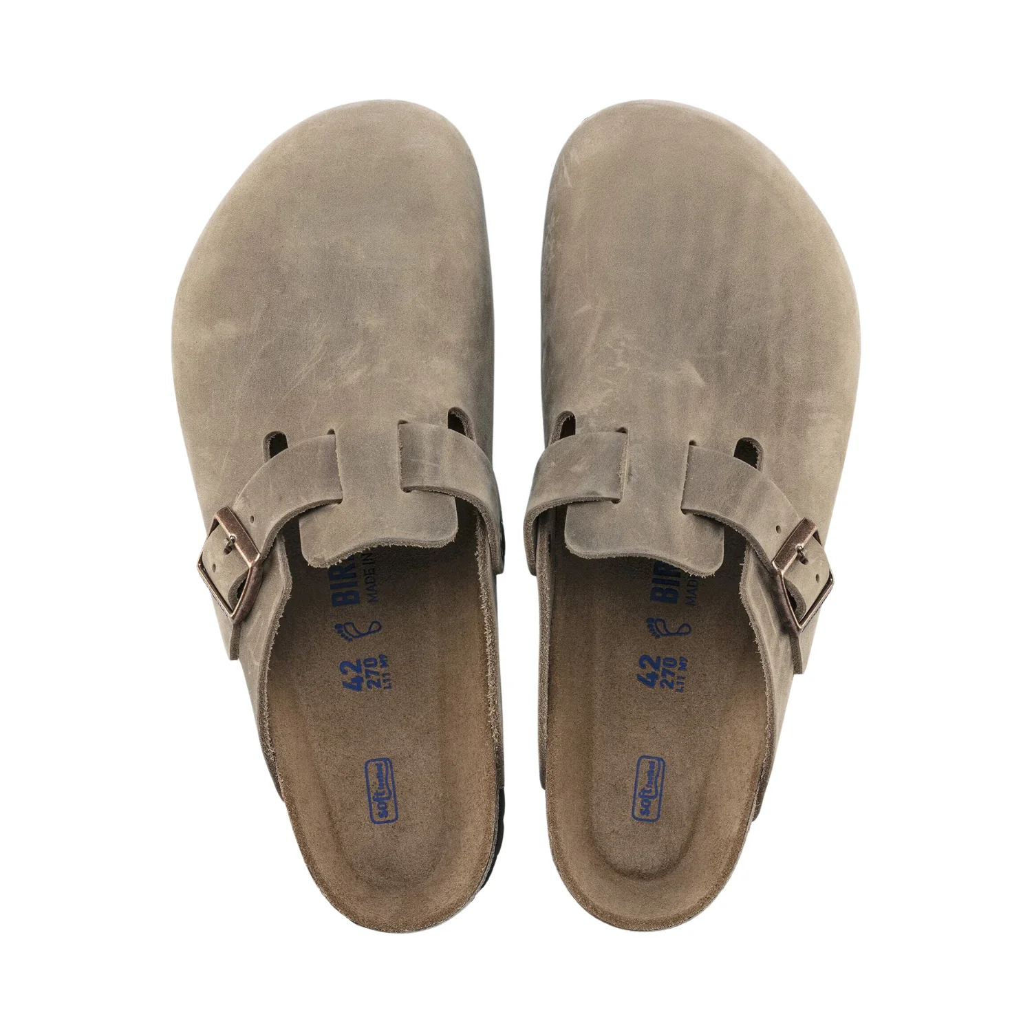 Boston Soft Footbed Natural Leather Oiled - Tabacco Brown - Image 4