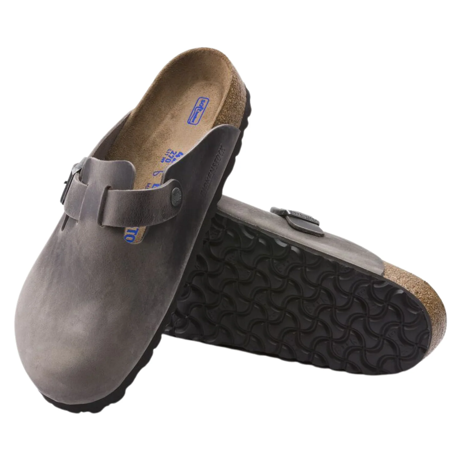 Boston Soft Footbed Oiled Leather - Iron - Image 3