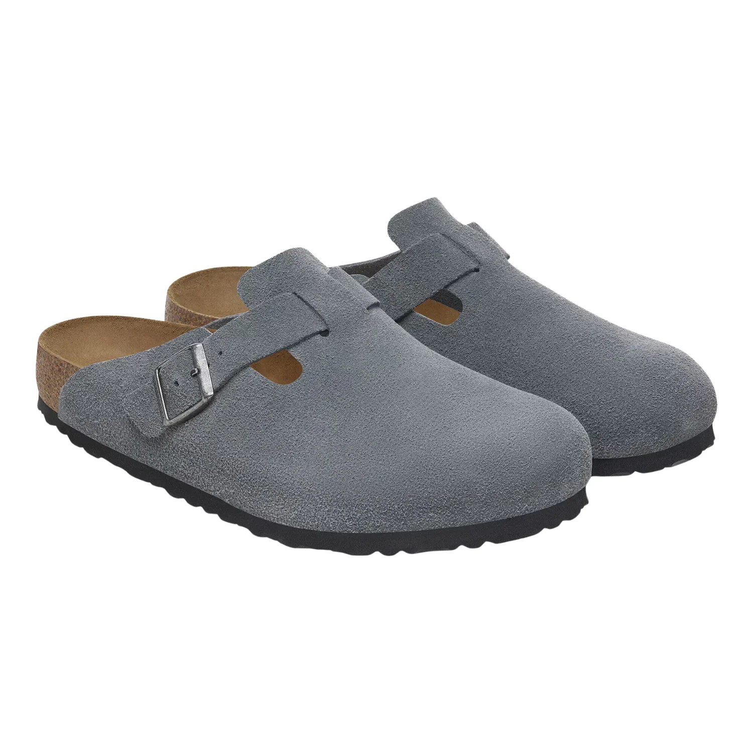 Boston Soft Footbed Suede Leather - Basalt Gray - Image 2