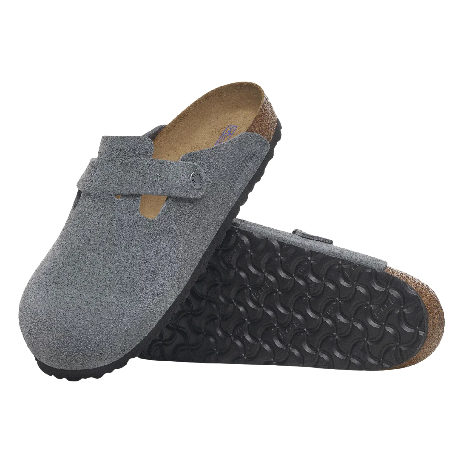 Boston Soft Footbed Suede Leather - Basalt Gray - Image 3
