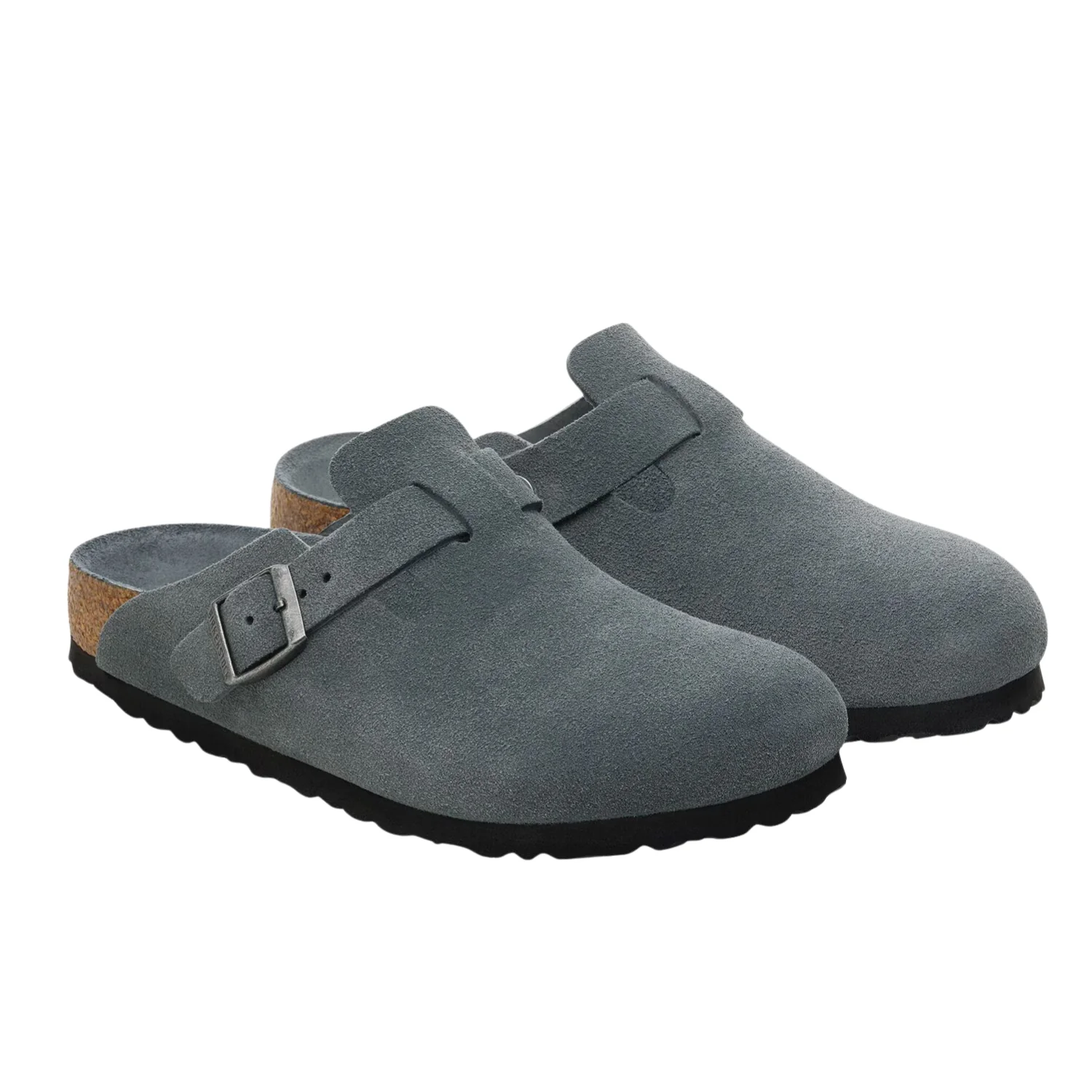 Boston Soft Footbed Suede Leather - Basalt Gray Tonal - Image 2
