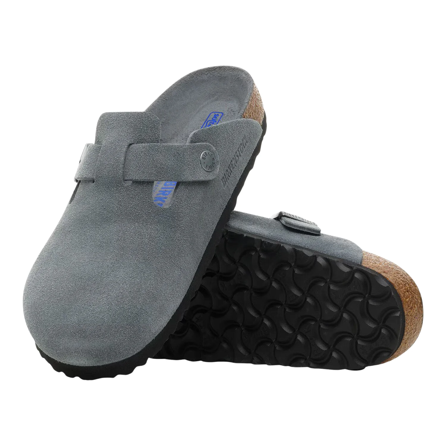 Boston Soft Footbed Suede Leather - Basalt Gray Tonal - Image 3