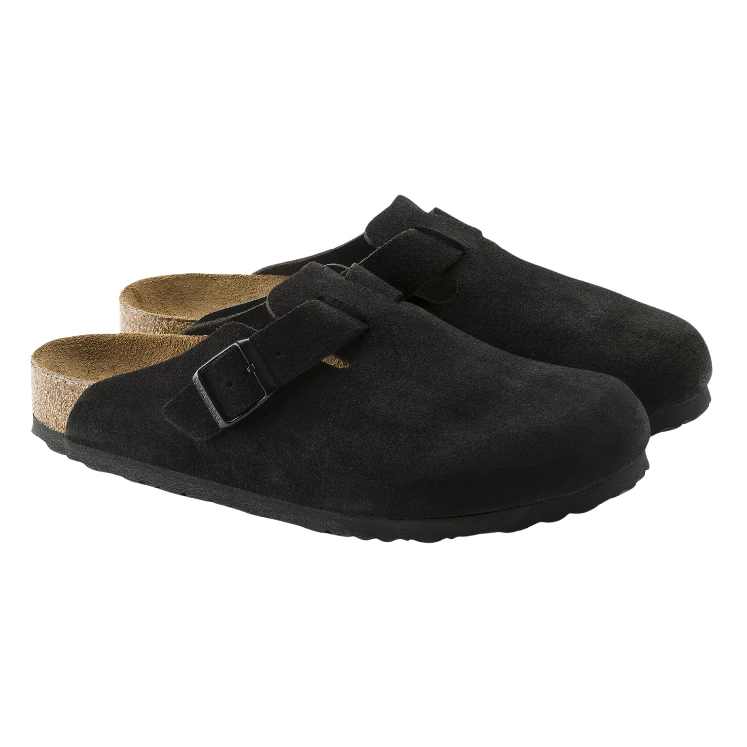 Boston Soft Footbed Suede Leather - Black - Image 2