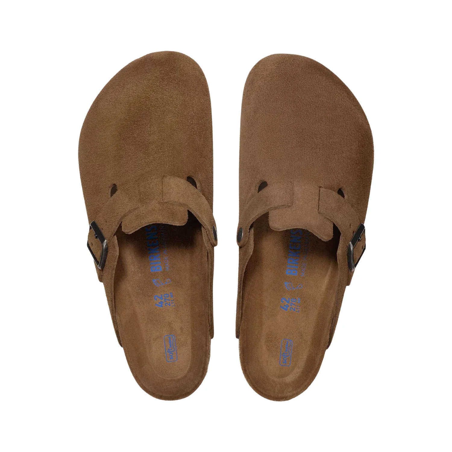 Boston Soft Footbed Suede Leather - Dark Tea Tonal - Image 4