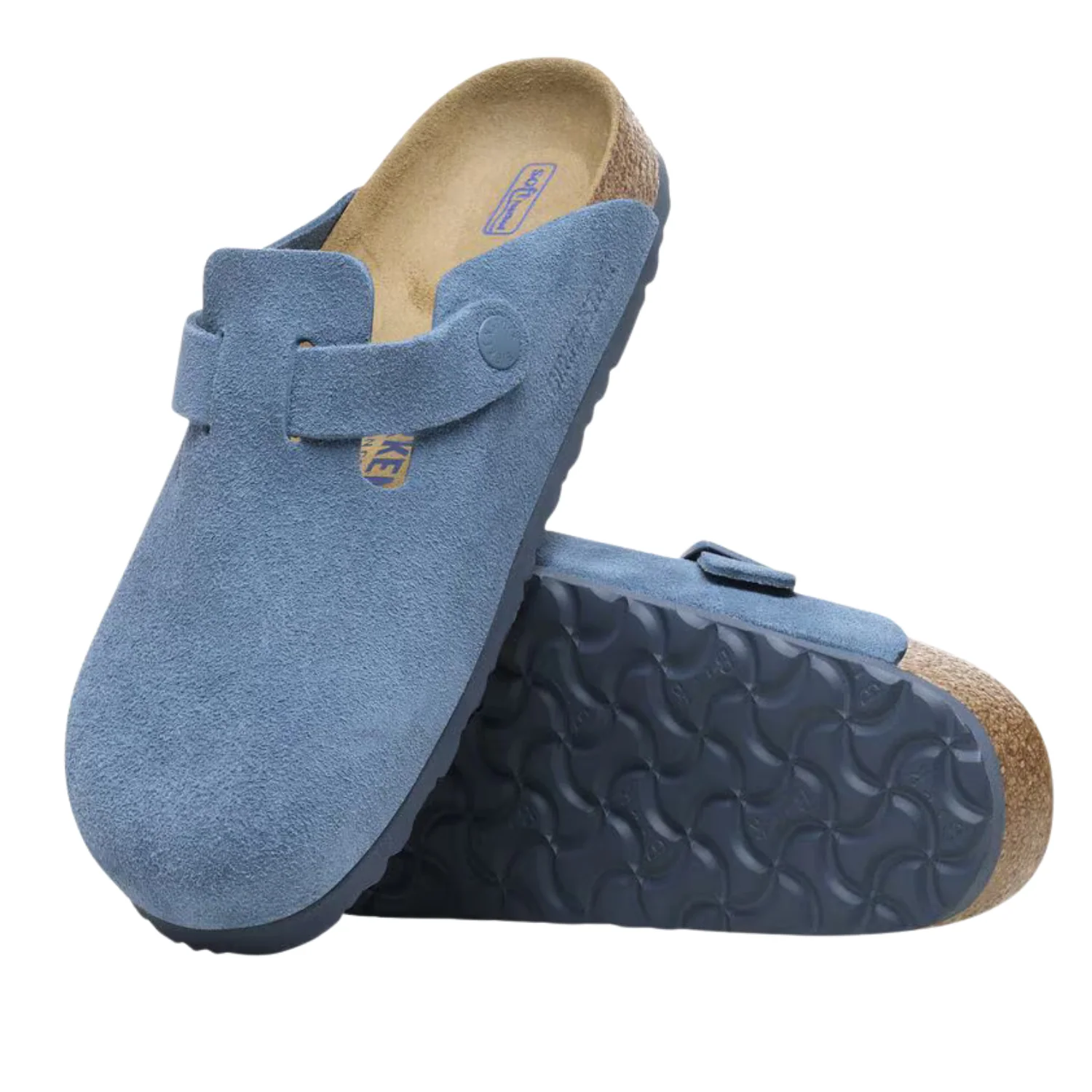 Boston Soft Footbed Suede Leather - Elemental Blue - Image 3
