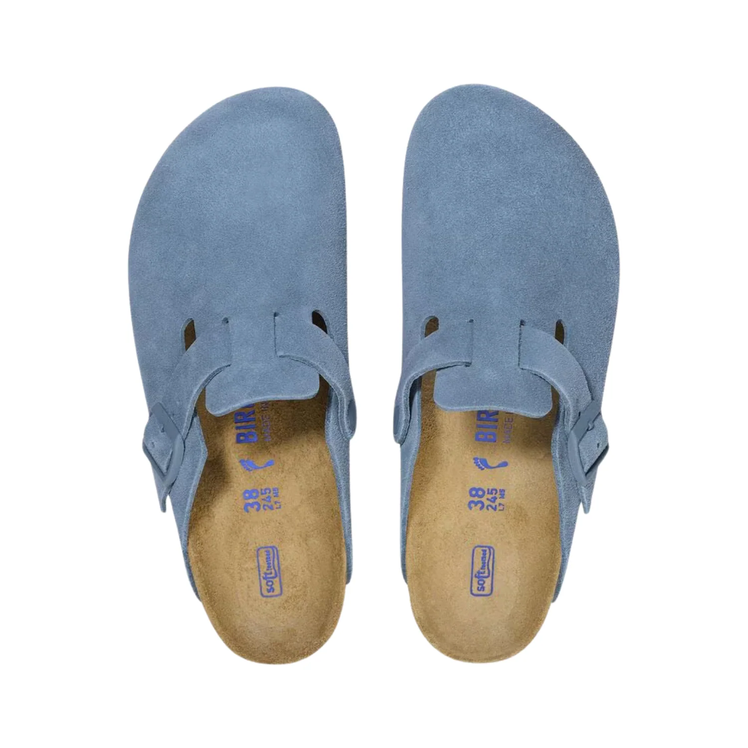 Boston Soft Footbed Suede Leather - Elemental Blue - Image 4