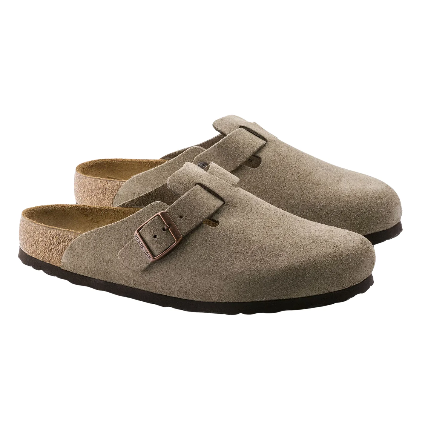 Boston Soft Footbed Suede Leather - Taupe - Image 2