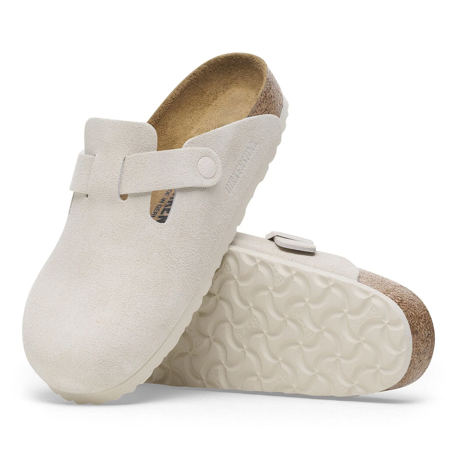 Boston Suede Leather  - Antique White - Image 3