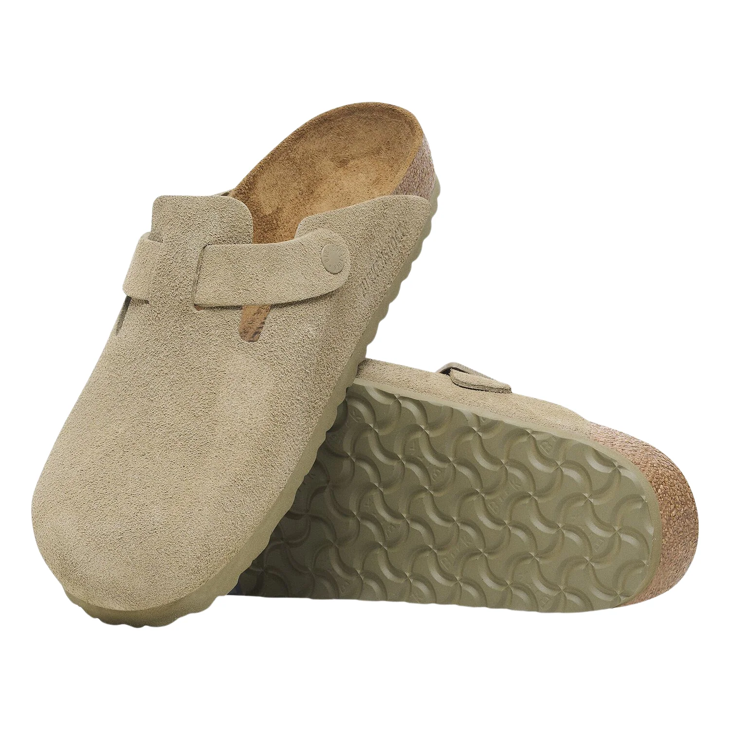 Boston Suede Leather  - Faded Khaki - Image 3