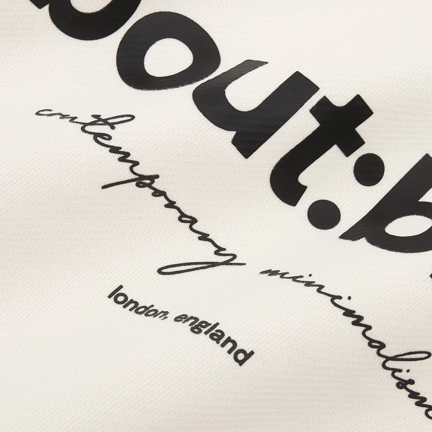 Box Hoodie - Ecru/Black - Image 3