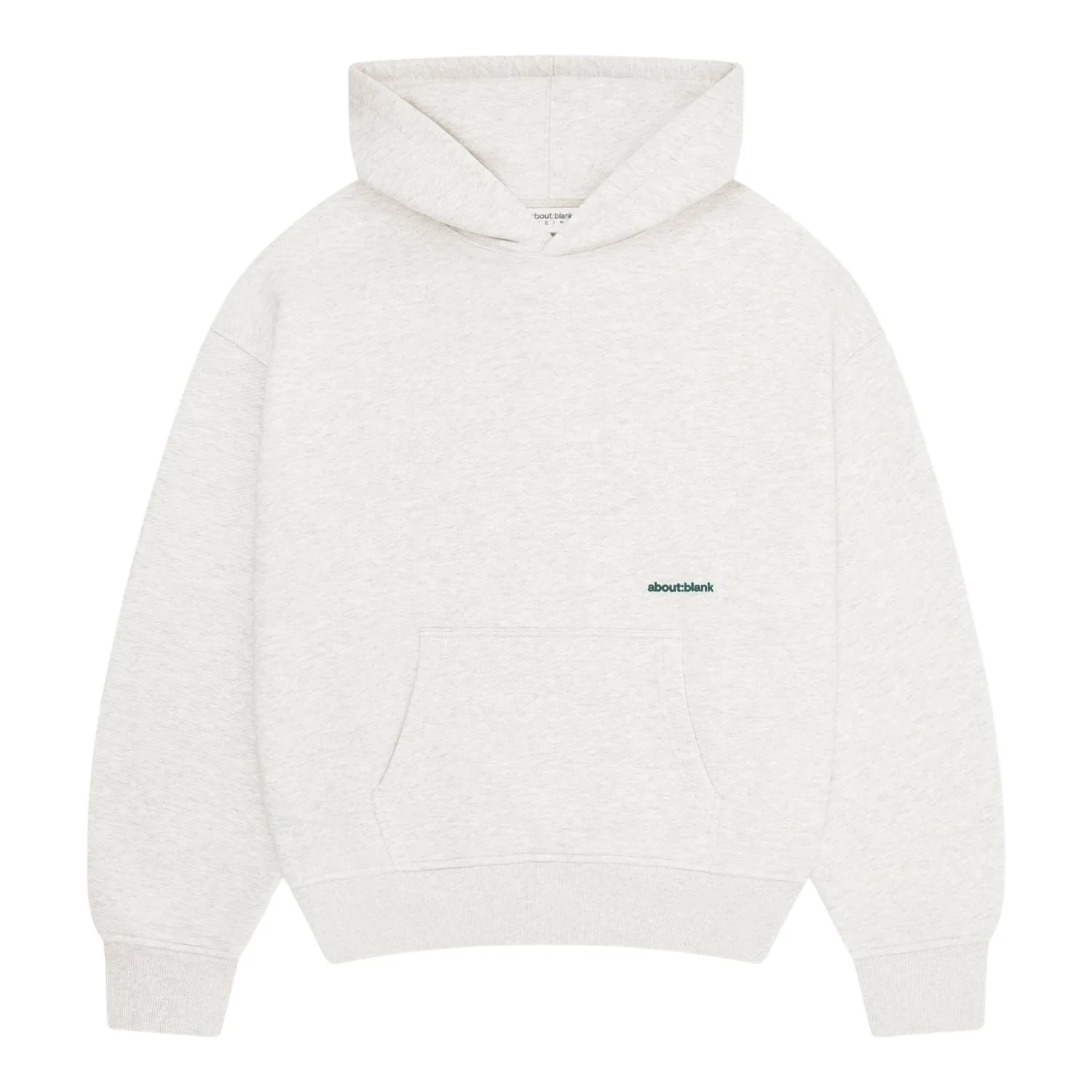 Box Hoodie - Grey Marl/Epsom Green - Image 2