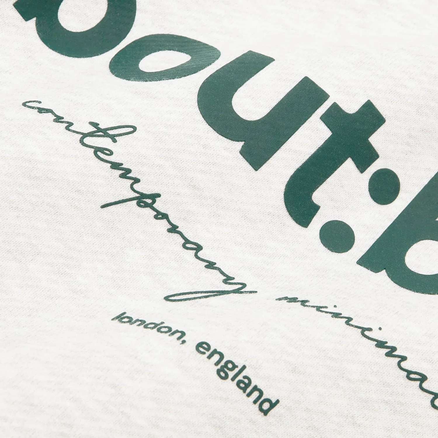 Box Hoodie - Grey Marl/Epsom Green - Image 3