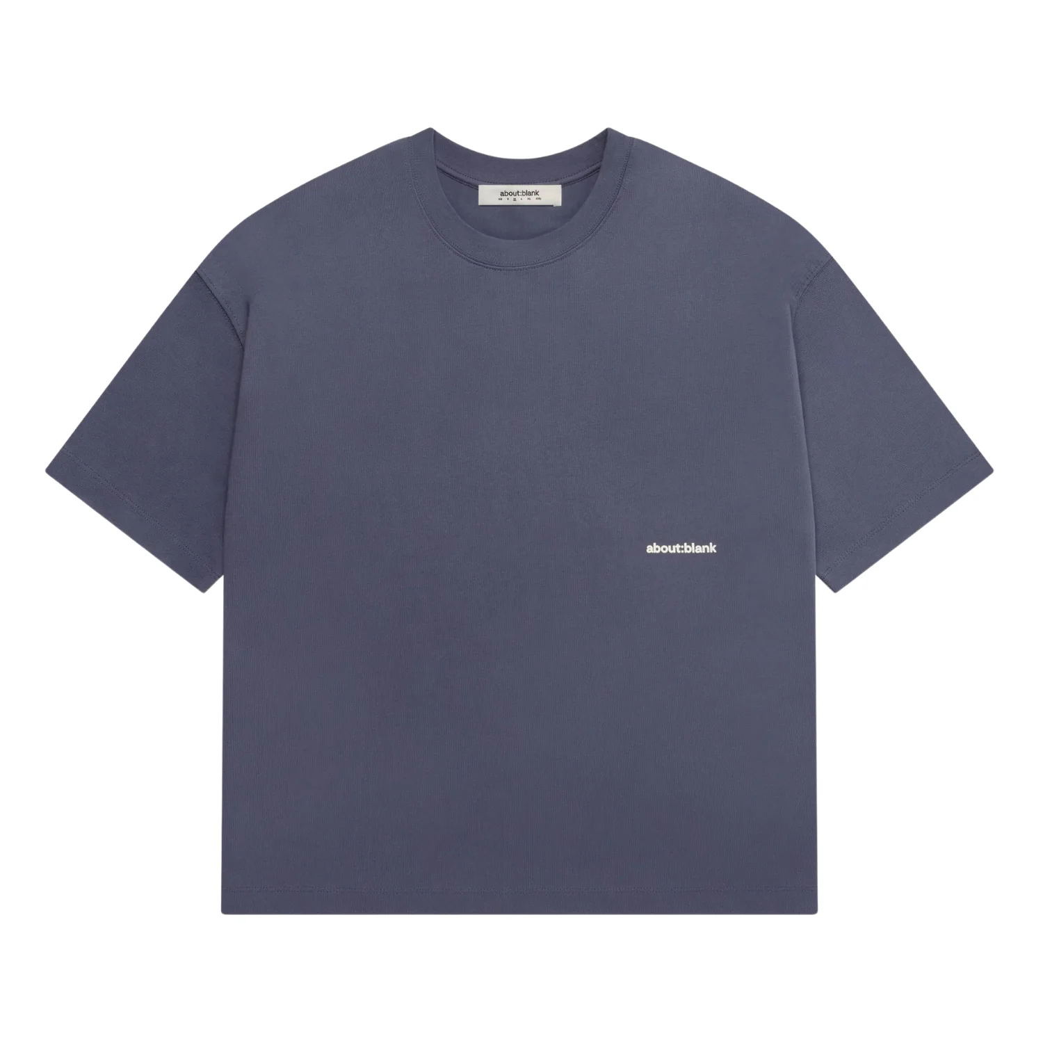 Box T-Shirt - Smoke Blue/Ecru - Image 2
