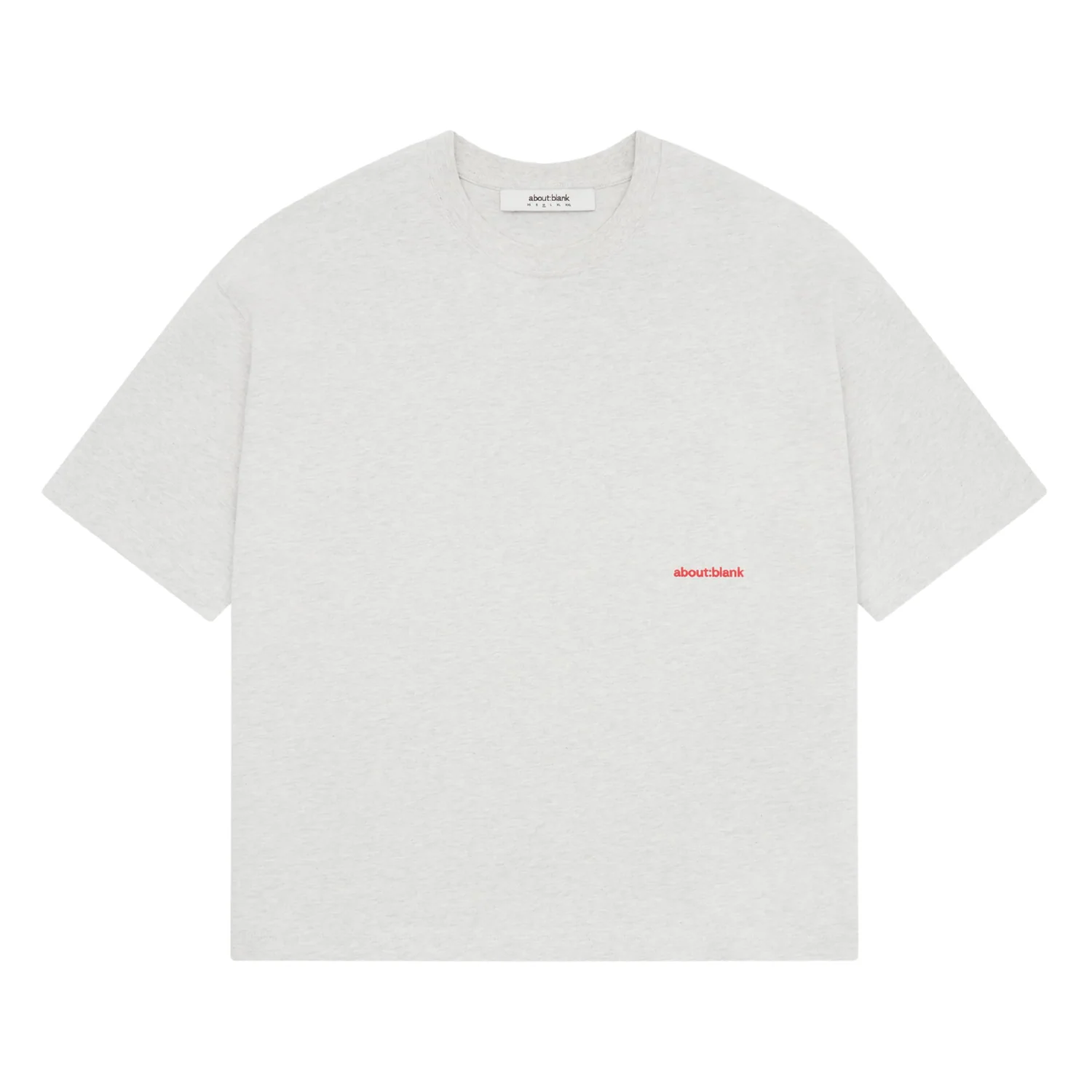 Box T-Shirt - Grey Marl/Red - Image 2