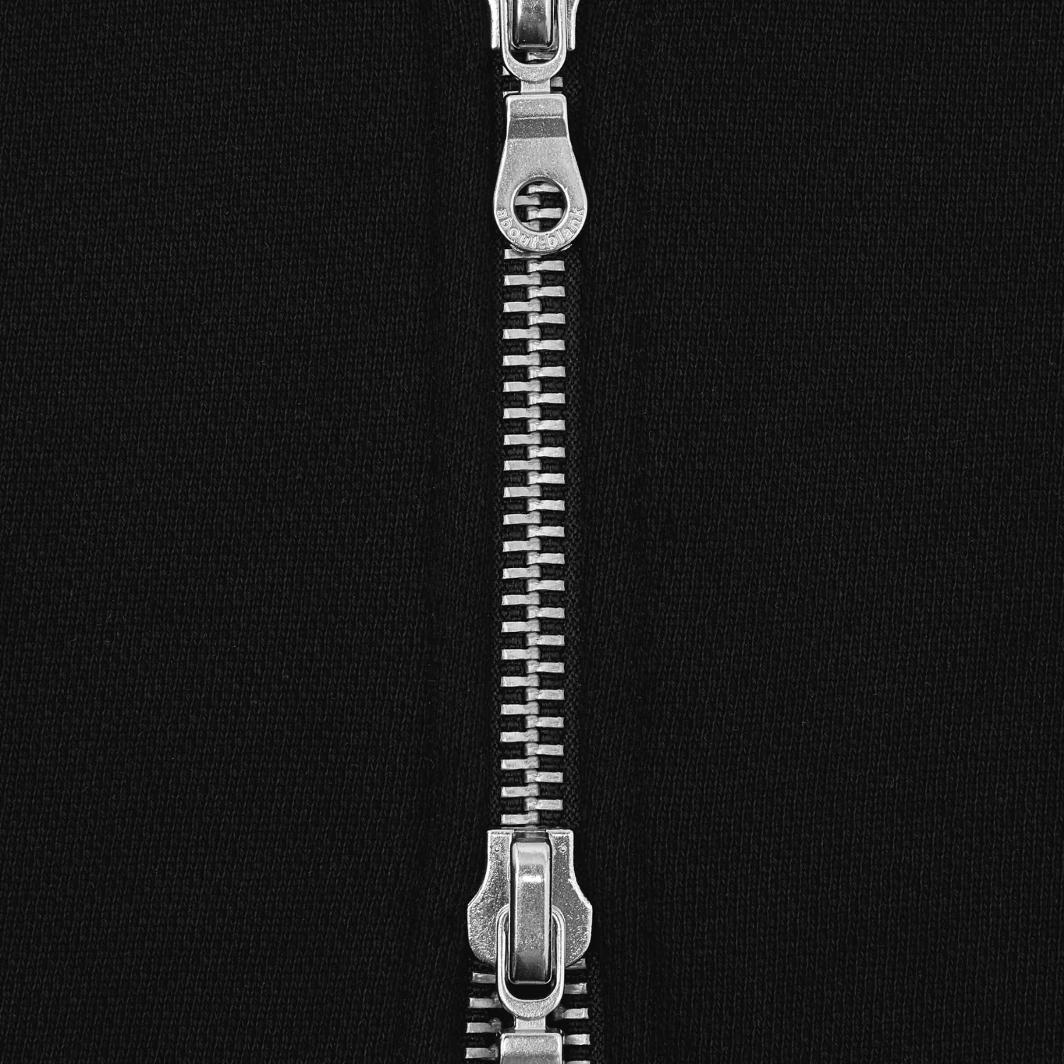 Box Zip Hoodie - Black/Ecru - Image 3
