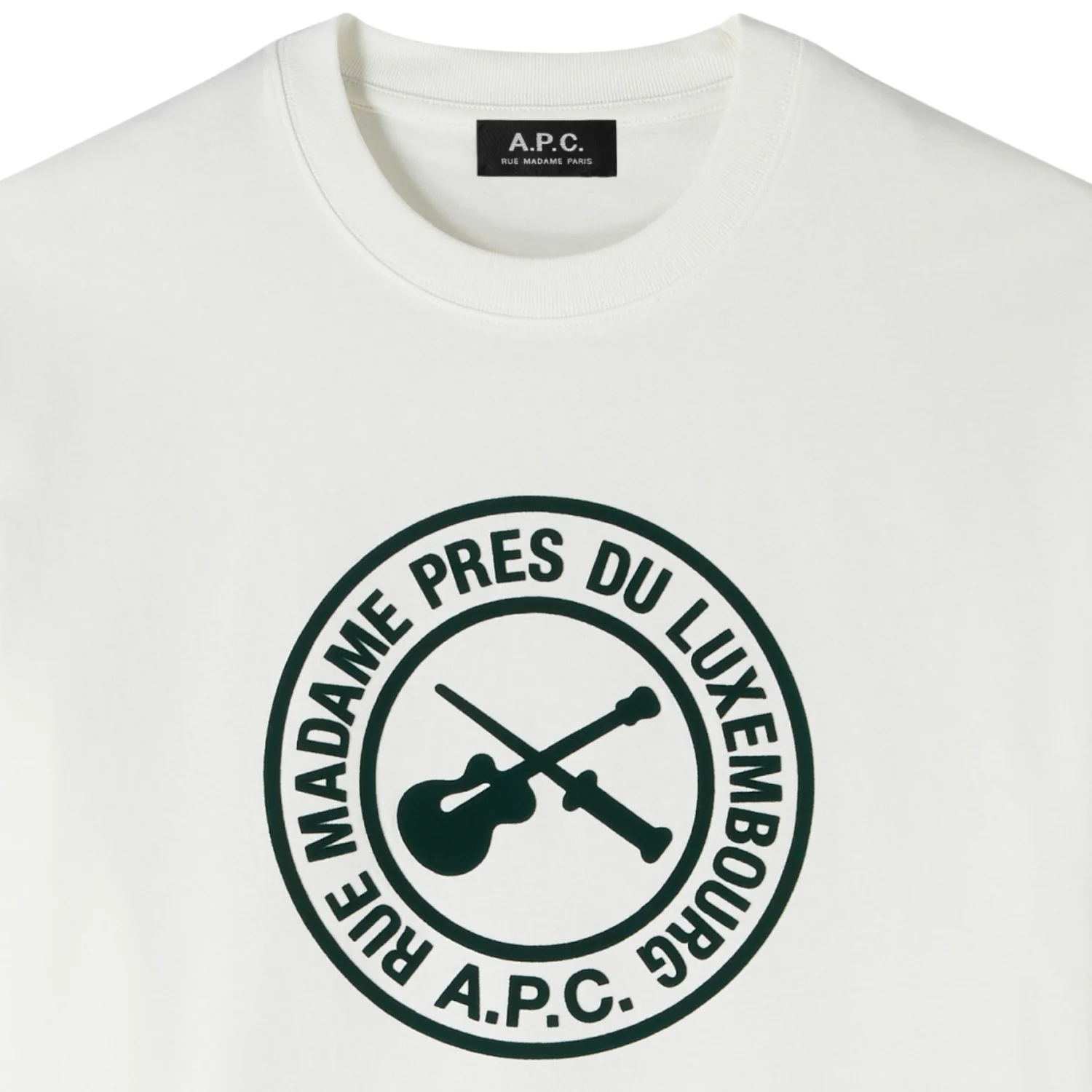 Boxy Guitare Poignard T-Shirt - Blanc - Image 2