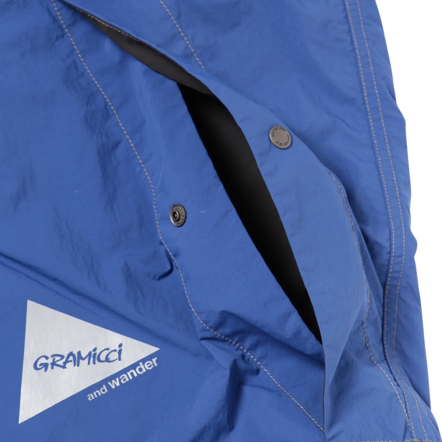 Gramicci x and wander Brushed Nylon Jacket - Blue - Image 13