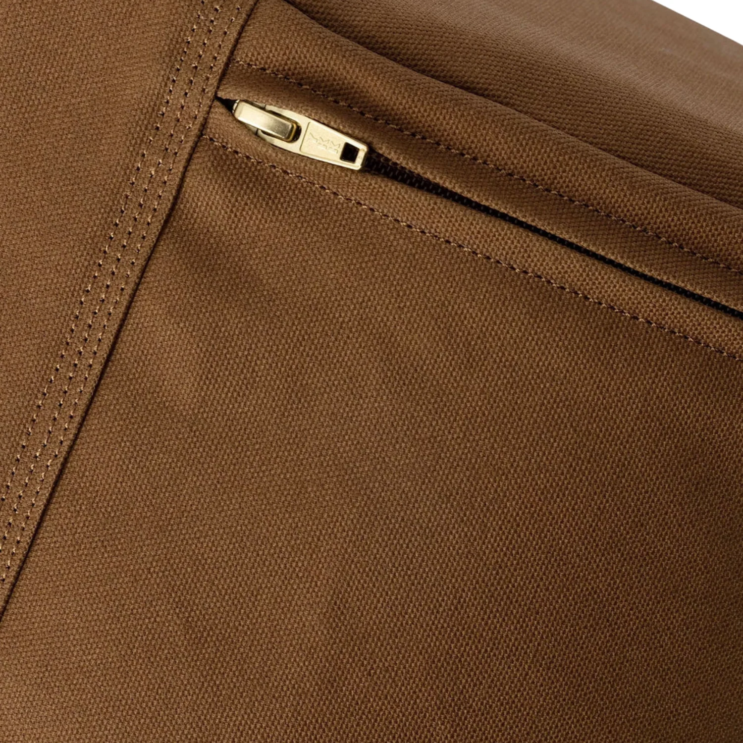 Canvas Pouf - Hamilton Brown - Image 4