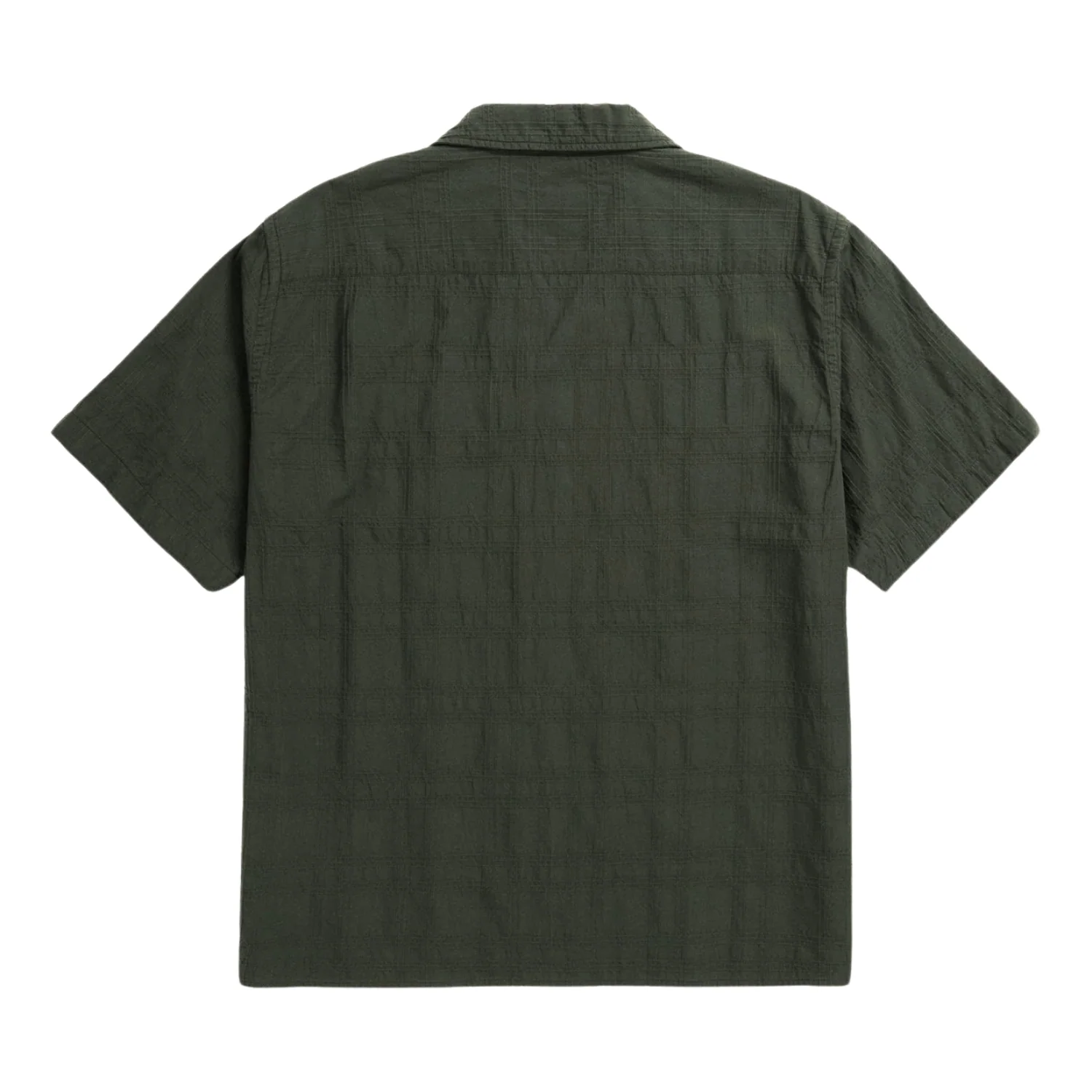Carsten Relaxed Dobby Check Shirt - Spruce Green - Image 2