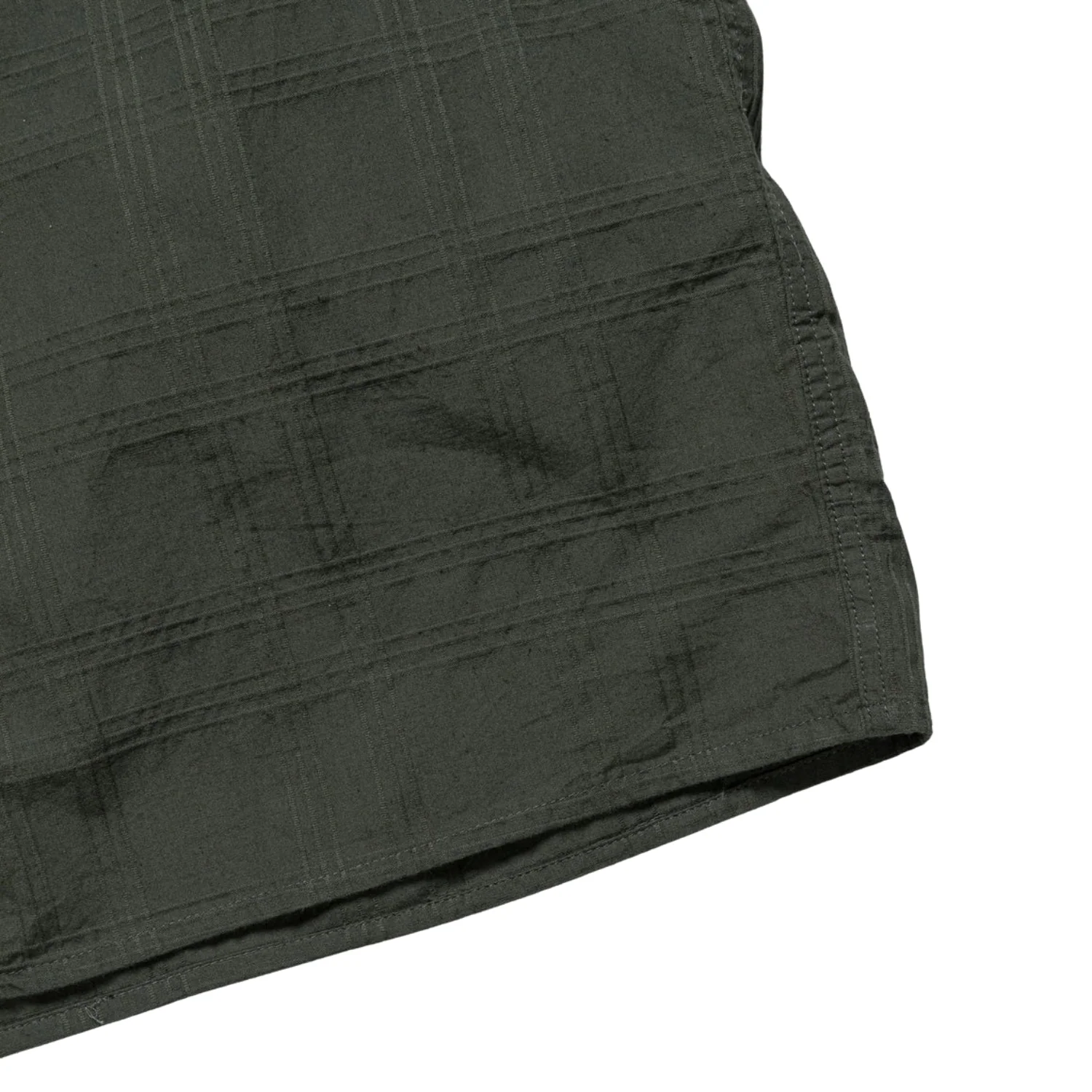 Carsten Relaxed Dobby Check Shirt - Spruce Green - Image 4