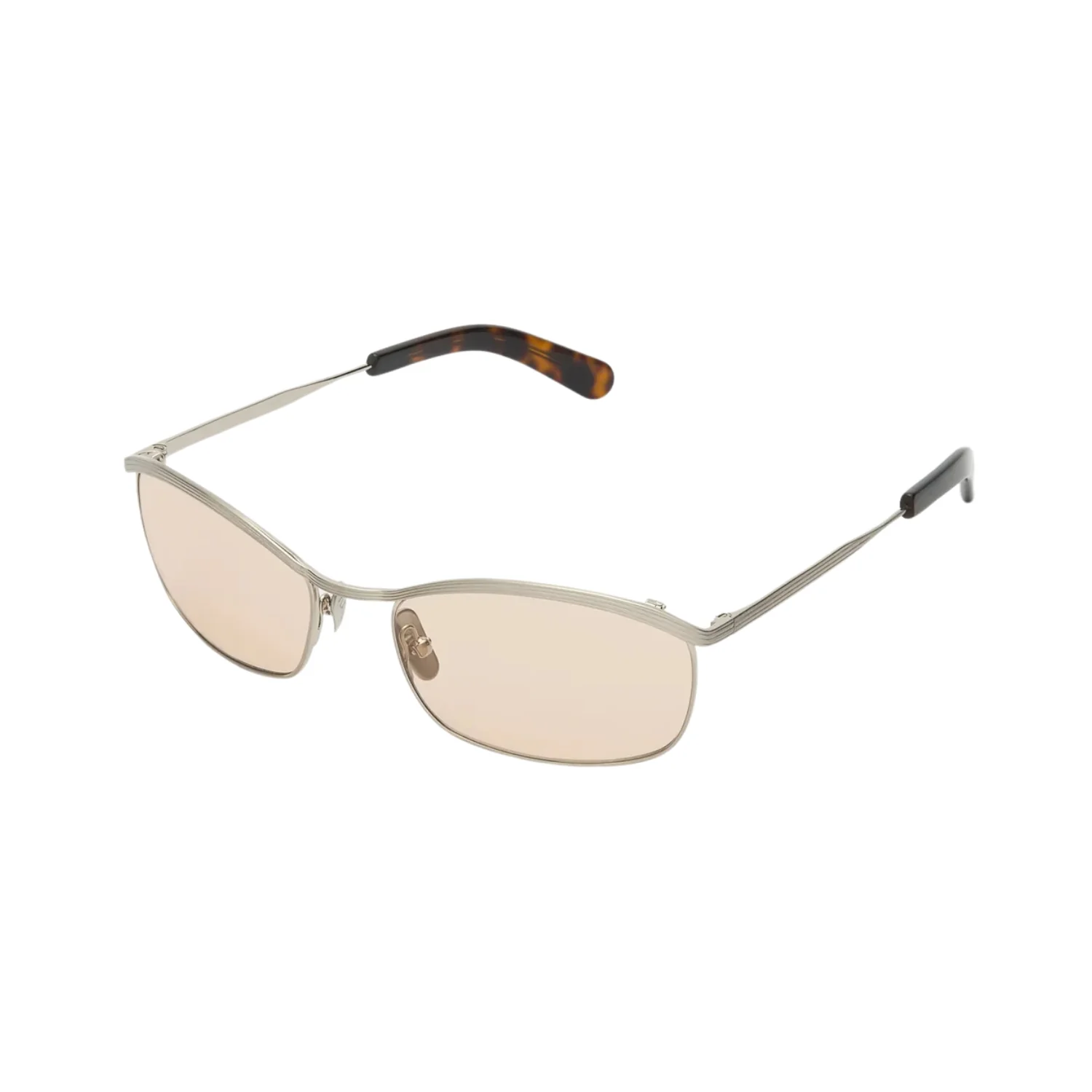 CASIER - Brushed Silver/Dark Tortoise/Peach Lens - Image 2
