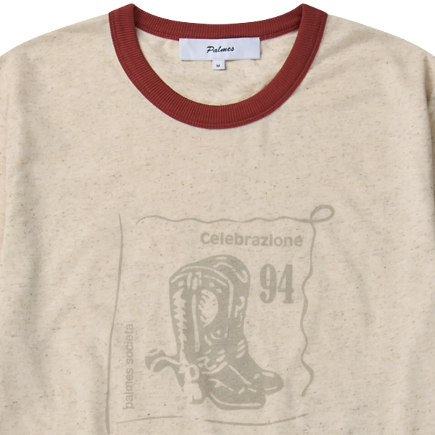 Celebrazione Ringer T-Shirt - Off White - Image 2