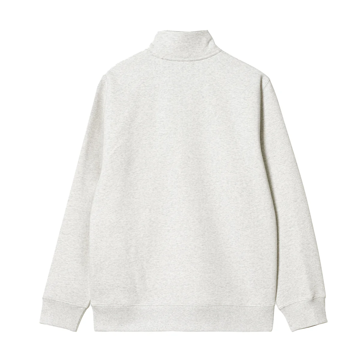 Chase Neck Zip Sweat - Ash Heather/Gold - Image 2