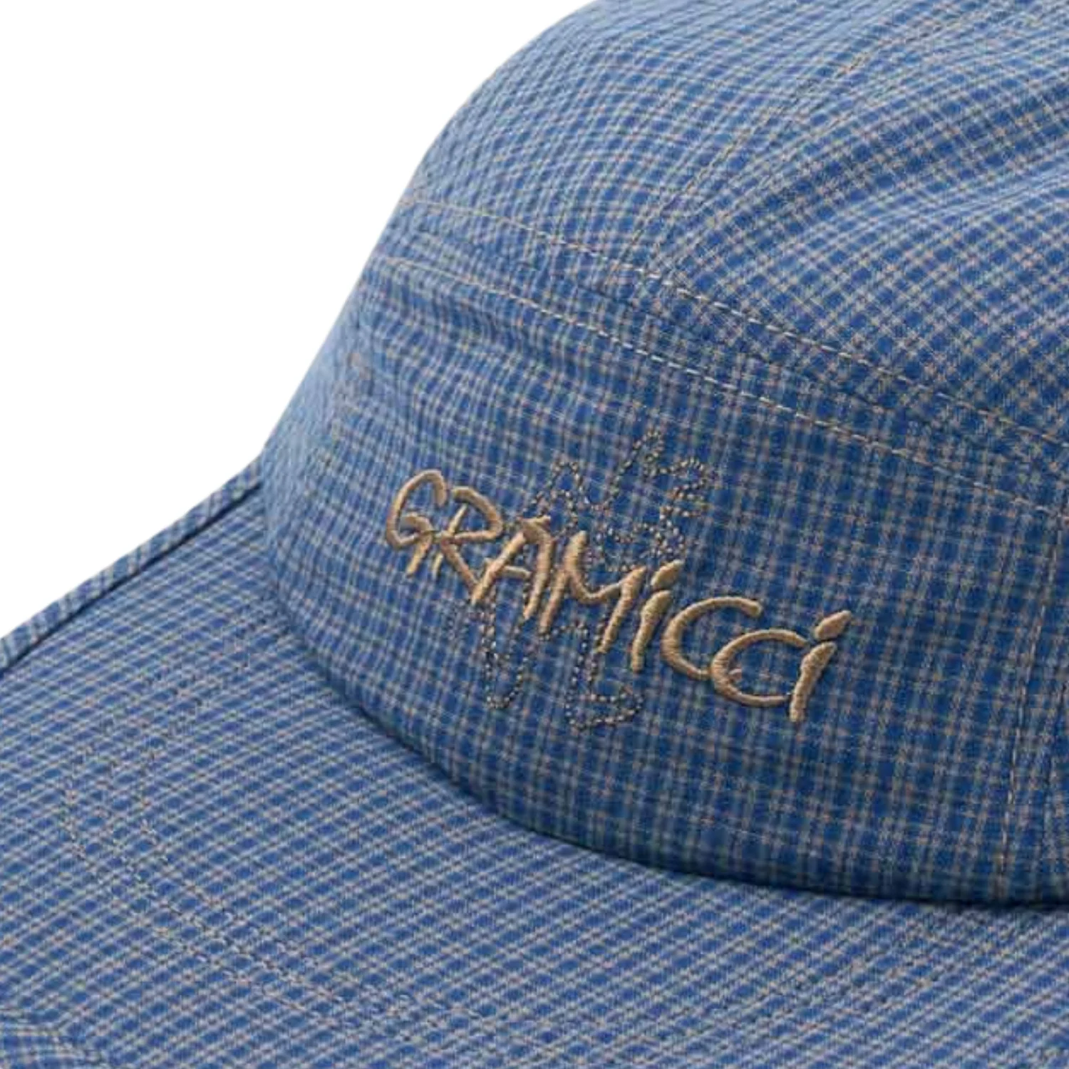 Checkered Long Bill Cap - Sierra Check Navy - Image 2