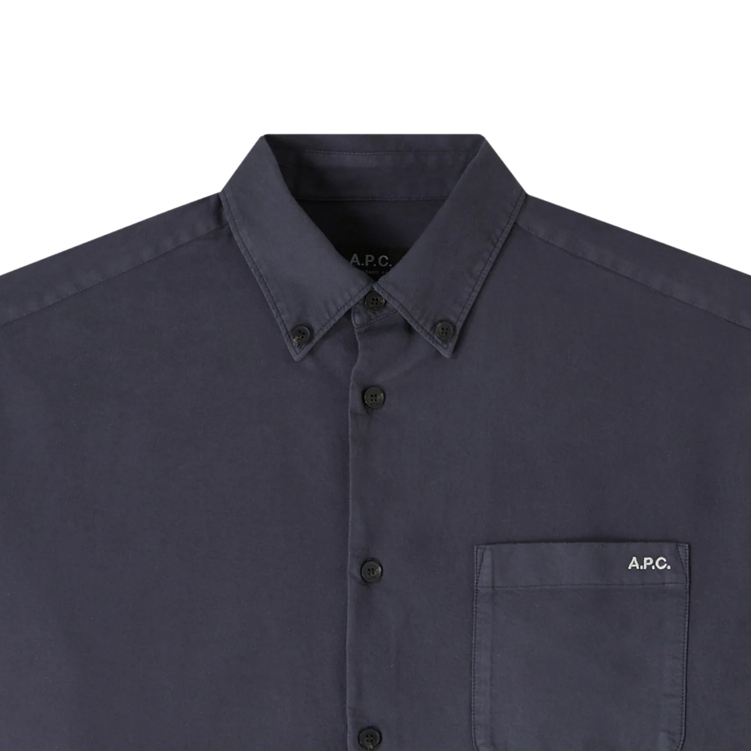 Chemise Mateo Logo Shirt - Bleu Acier - Image 2