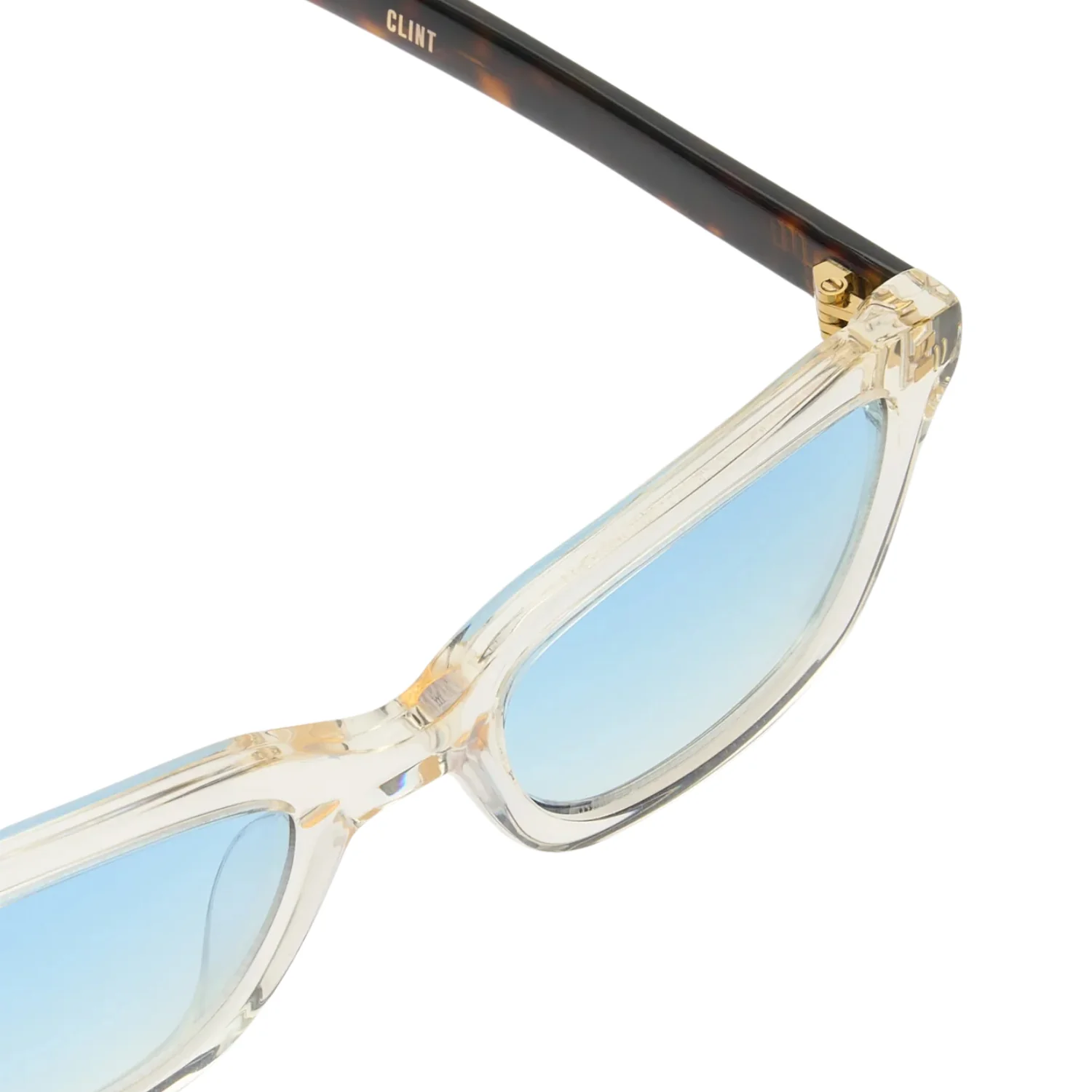 CLINT - Crystal Yellow/Dark Tortoise/Light Blue Lens - Image 3