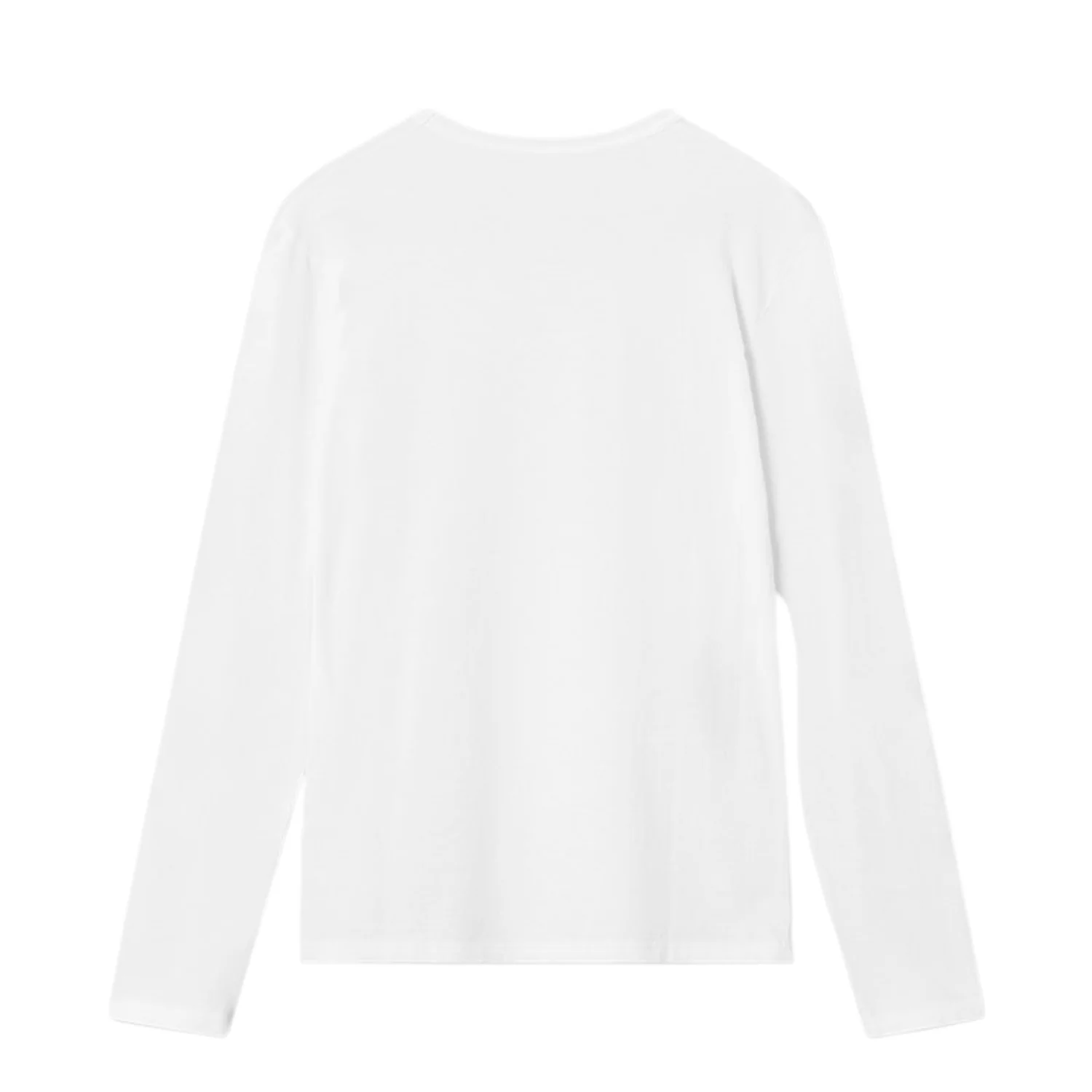 Mel Long Sleeve GOTS White Double A Logo - White/White - Image 2
